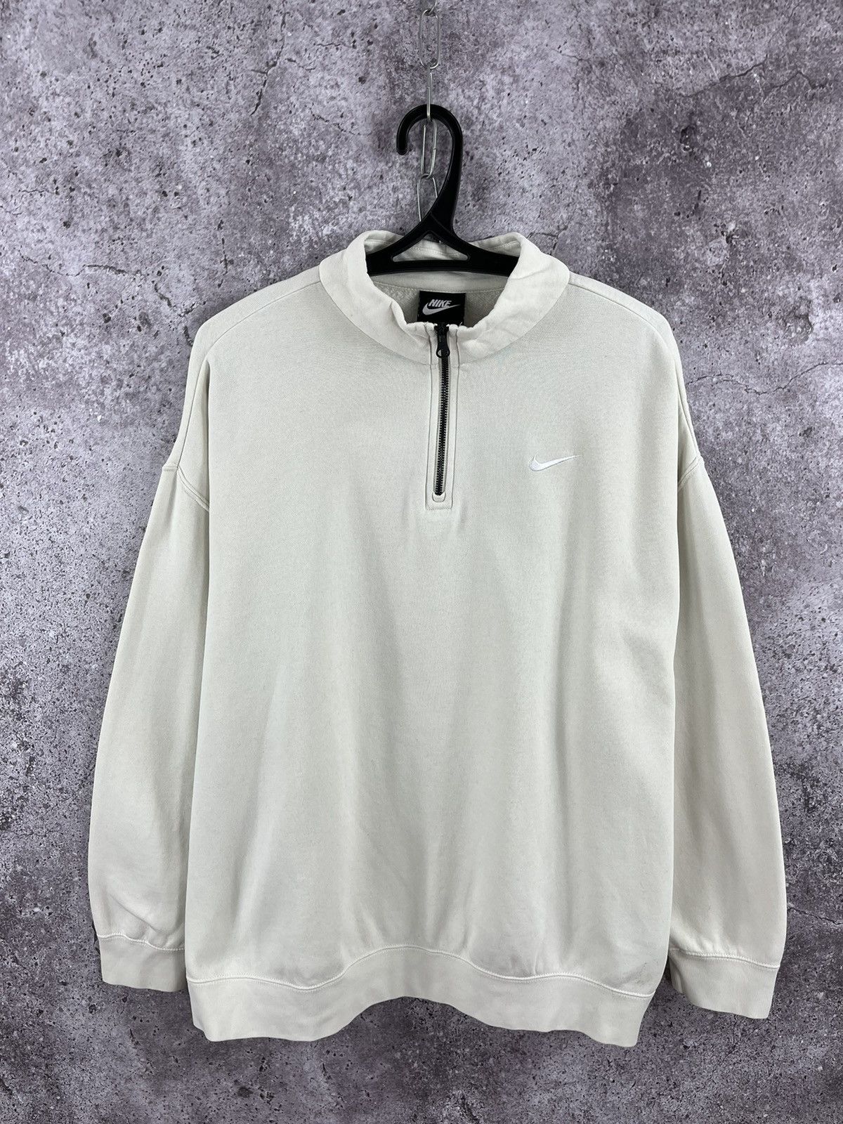 Nike Nike 1/4 Zip Sweatshirt Embroidery Small Swoosh Logo Size US L / EU 52-54 / 3 - 1 Thumbnail