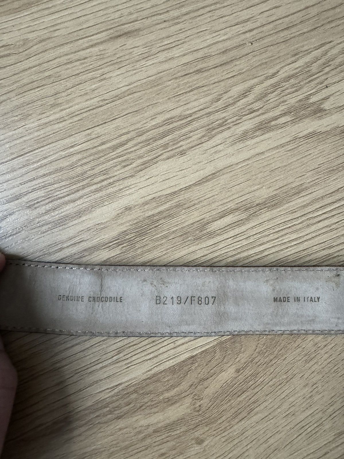 Brioni × Vintage Vintage Brioni Genuine Crocodile Leather Belt Size ONE SIZE - 6 Thumbnail