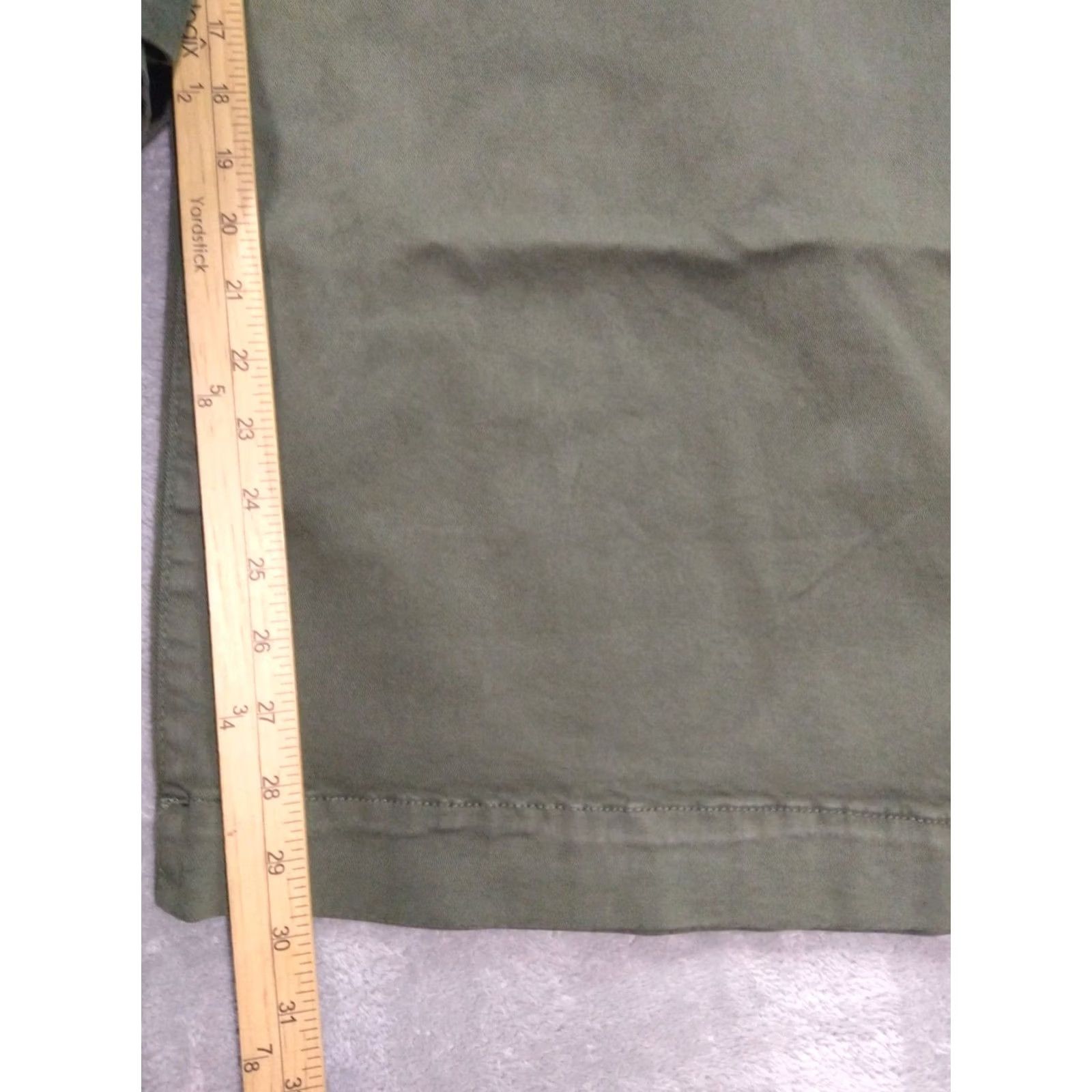 Torrid Torrid Pants Womens 24 Plus Green Chino Wide-Leg High Rise Stretch Deep Depths 29.5in Inseam Casual Womens Pants Size 42" / US 20 - 5 Thumbnail
