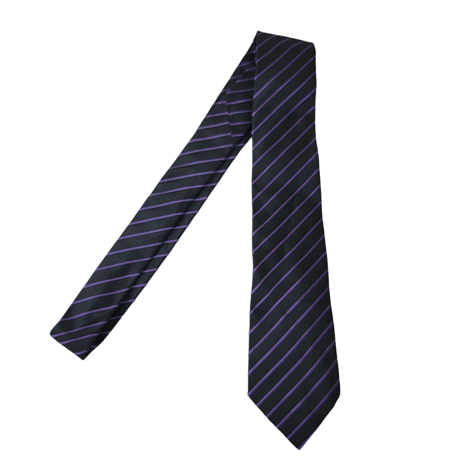 Ralph Lauren Ralph Lauren Purple Label Silk Repp Knit 3" Slim Neck Tie Size ONE SIZE - 4 Thumbnail