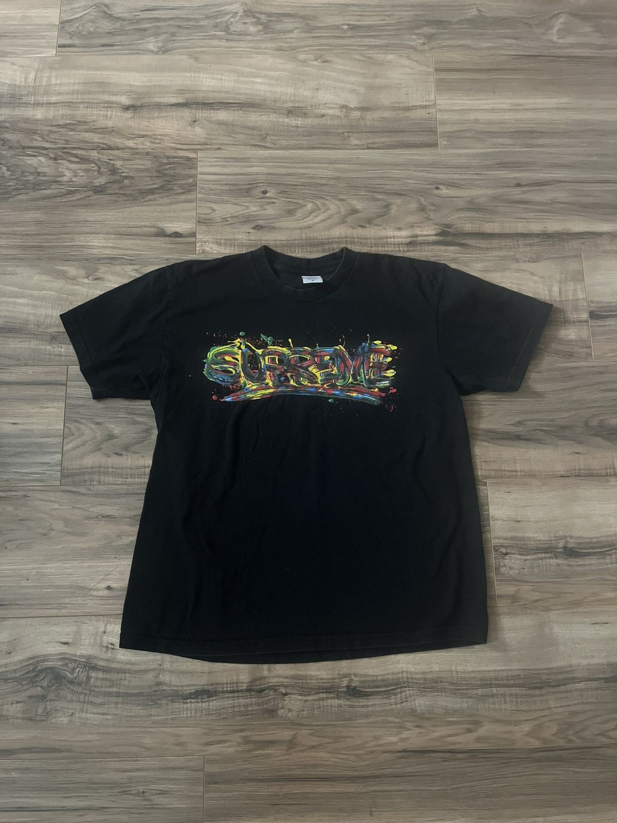 Supreme Supreme Paint Logo Tee Size US M / EU 48-50 / 2 - 1 Thumbnail