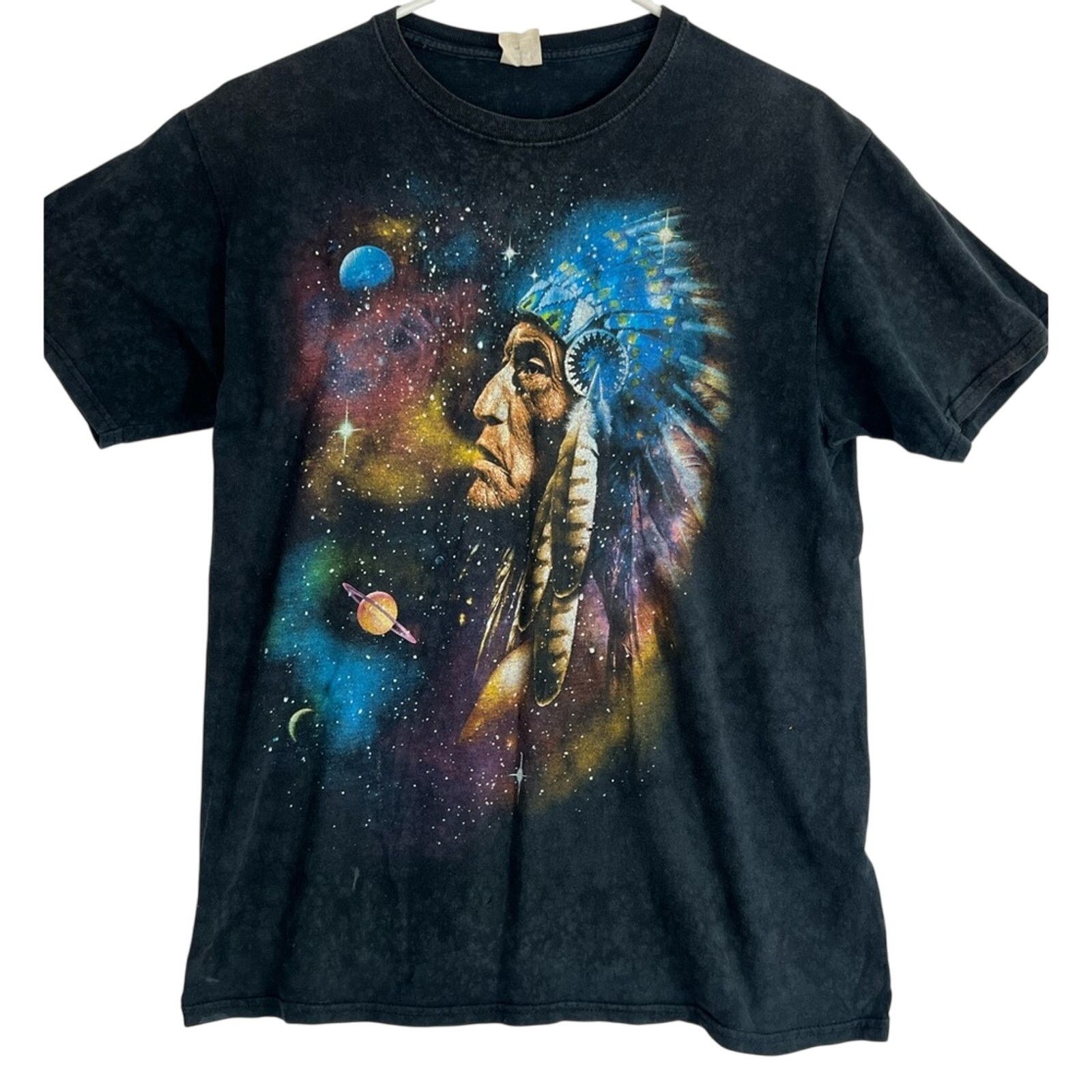 Fruit Of The Loom Vintage Native American Indian Chef Tripping Graphic T-shirt Size US M / EU 48-50 / 2 - 1 Thumbnail