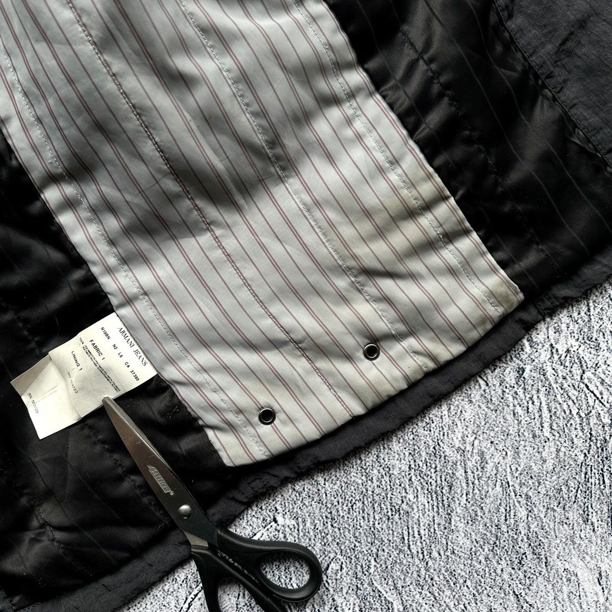Armani Men’s Armani Jeans Nylon Jacket Full Zip Multi Pocket Black Size US M / EU 48-50 / 2 - 9 Thumbnail