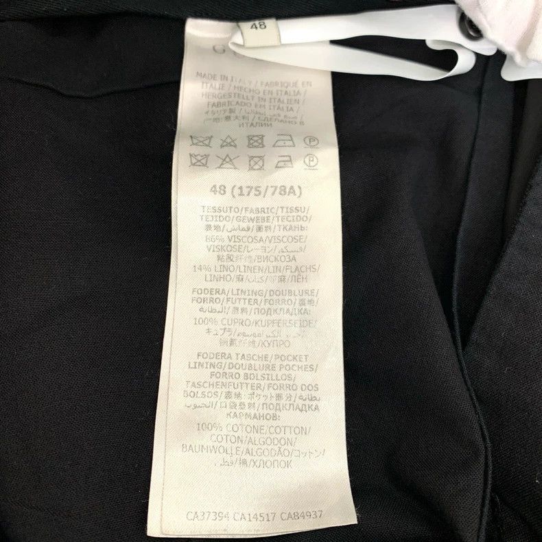 Gucci Gucci Logo letter patch black cotton-linen blend straight t Size US 32 / EU 48 - 8 Thumbnail