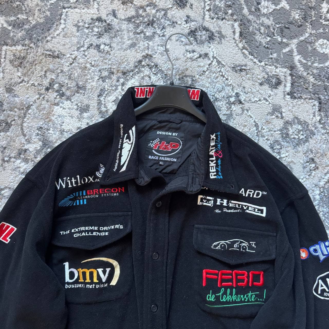 NASCAR Vintage Racing Nascar Fleece Racing Jacket Rider Moto Size US XL / EU 56 / 4 - 7 Thumbnail