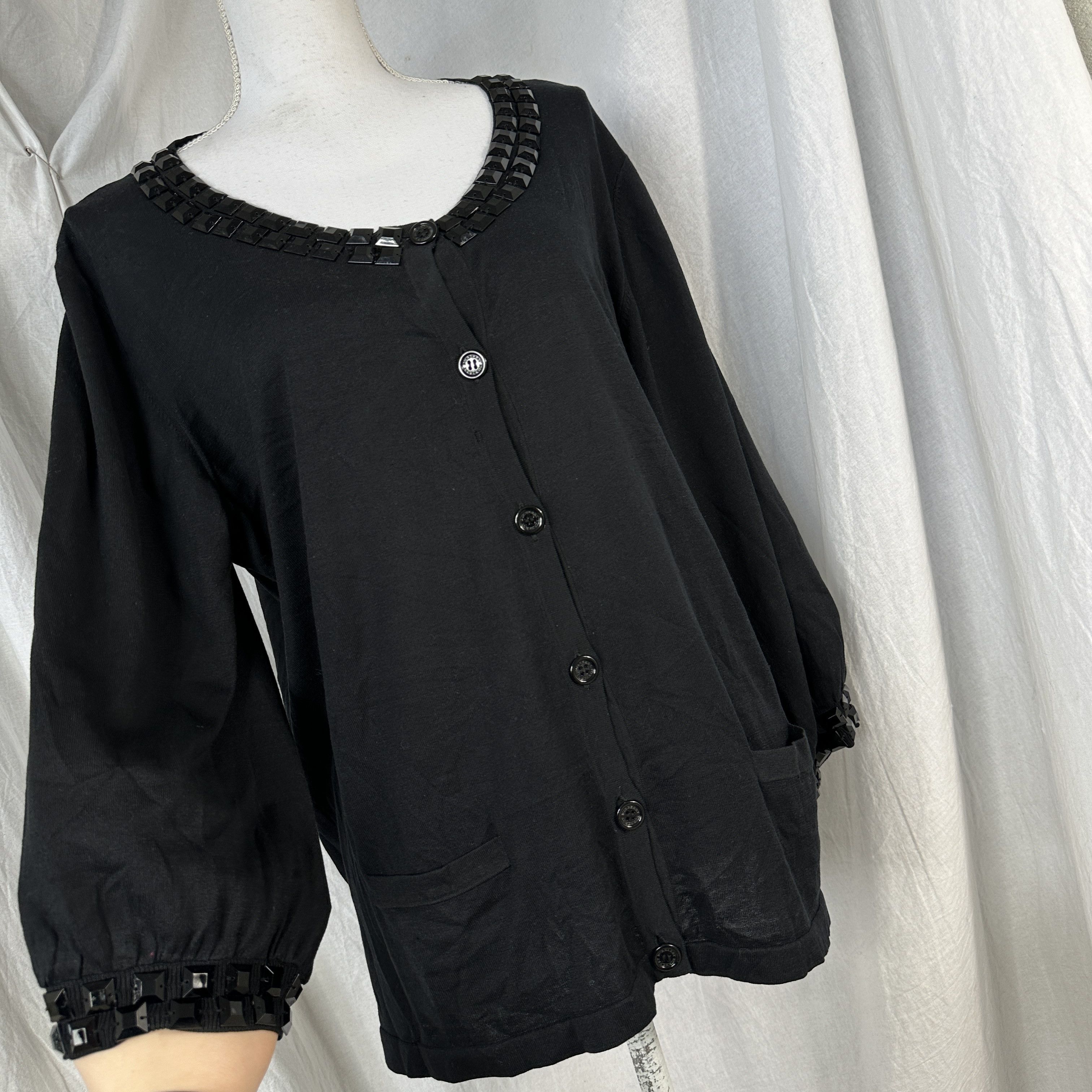 Burberry × Vintage Burberry Women's Casual Y2K Vintage Silk Cardigan Size L / US 10 / IT 46 - 7 Thumbnail