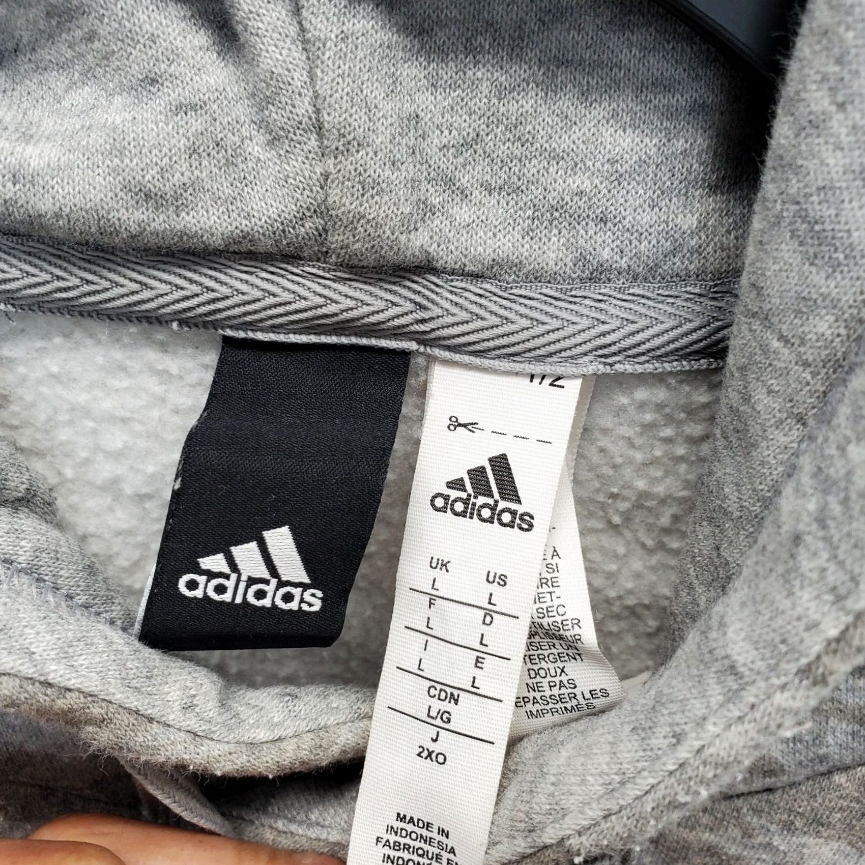 Adidas Adidas Pullover Hoodie Mens Large Multi Tiger Print Fleece Lined Essentials AOP Shirt Size US L / EU 52-54 / 3 - 5 Thumbnail