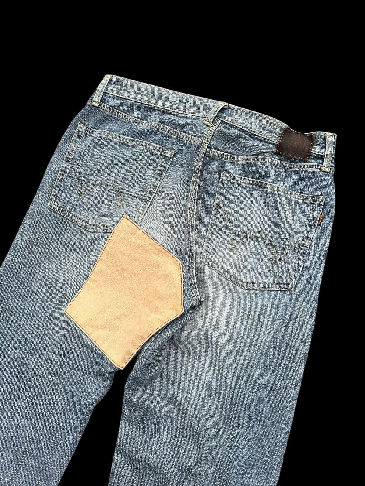 Japanese Brand × Kapital × Vintage Edwin Selvedge Distressed Japanese Denim Jeans Size US 34 / EU 50 - 12 Thumbnail