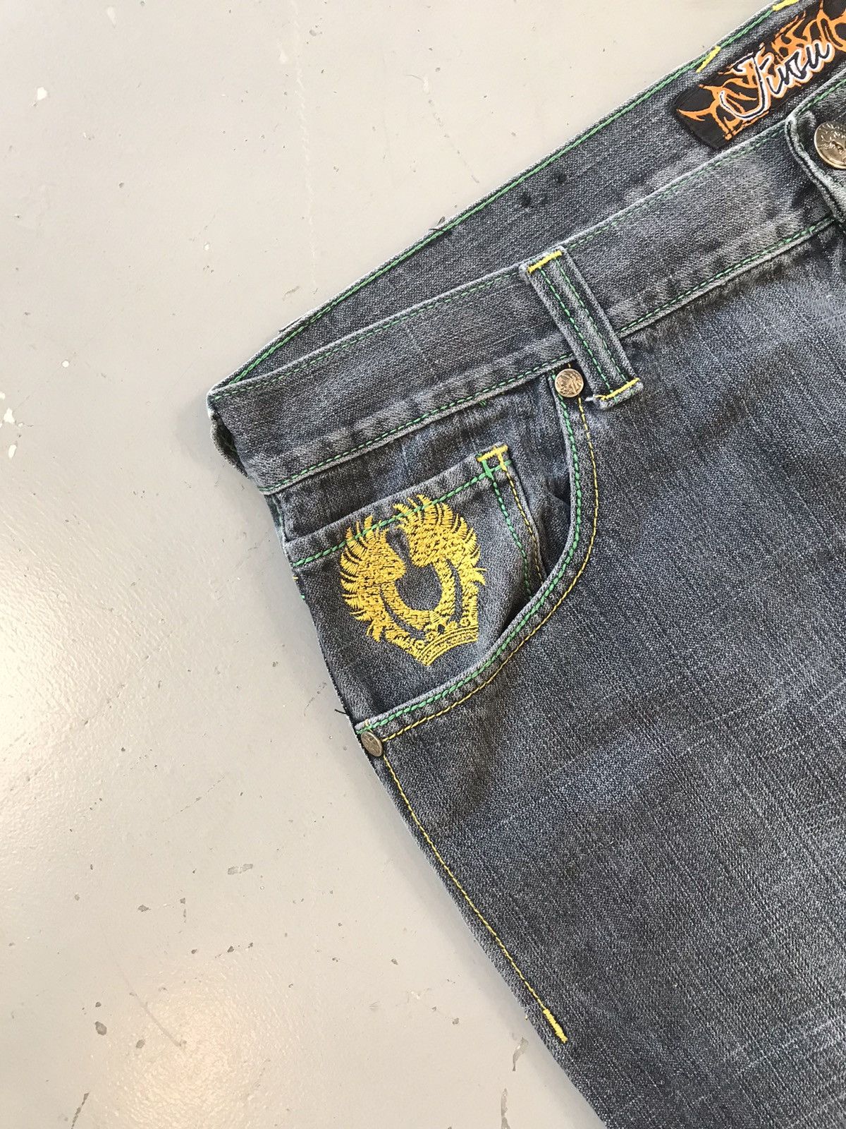JNCO × Southpole × Vintage Vintage jinzu thread embroidered straight fit denim Size US 38 / EU 54 - 6 Thumbnail