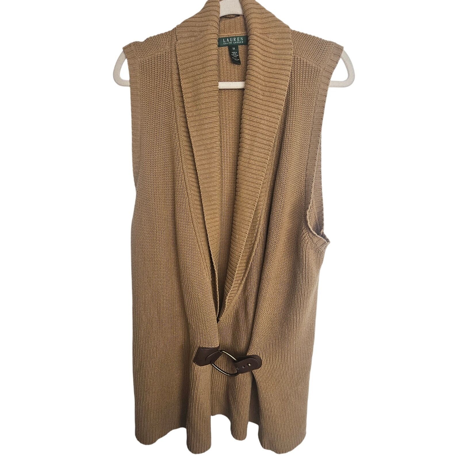 Ralph Lauren Lauren Ralph Lauren Womens Cardigan Sweater Vest 1X Preppy Size XL / US 12-14 / IT 48-50 - 1 Thumbnail