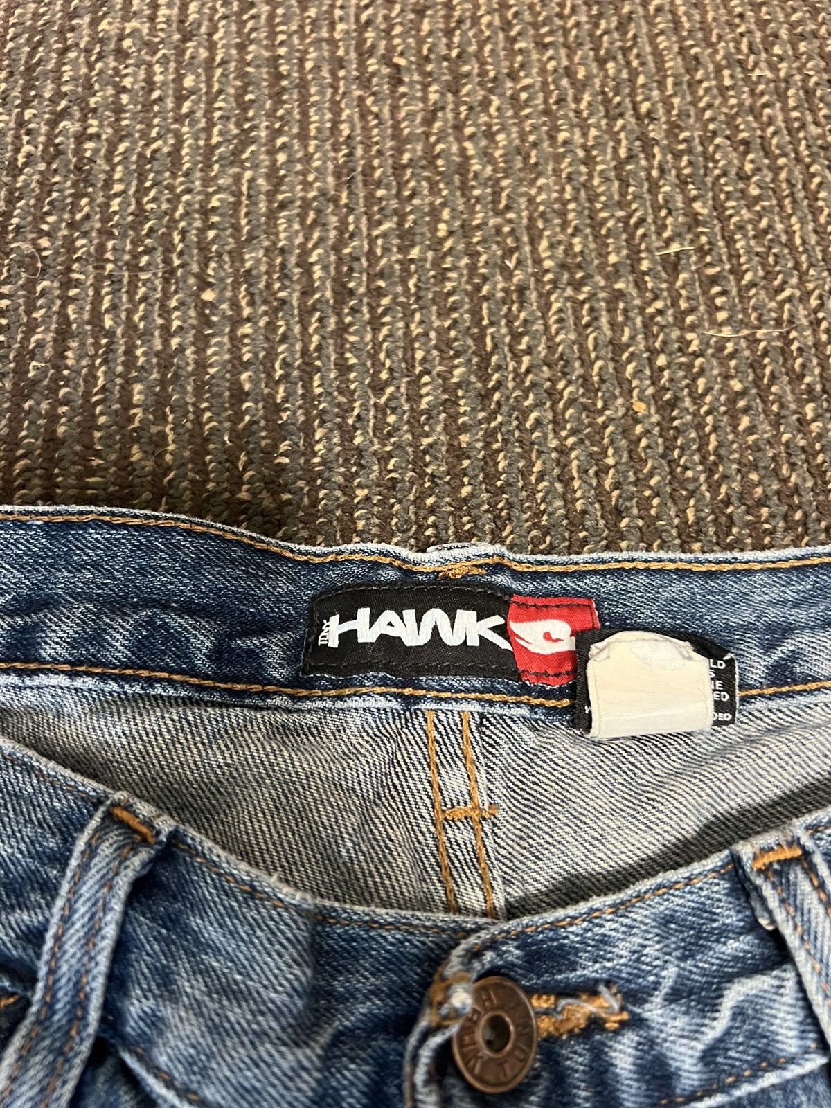 Tony Hawk × Vintage Crazy Vintage Y2K Baggy Grunge Tony Hawk Skater Jeans Size US 38 / EU 54 - 2 Thumbnail