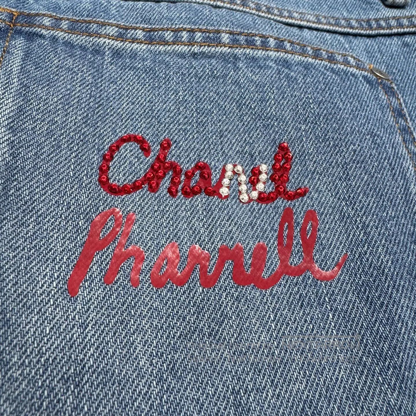 Chanel Chanel a hydraulic drill Letter jeans| Size US 31 - 3 Thumbnail