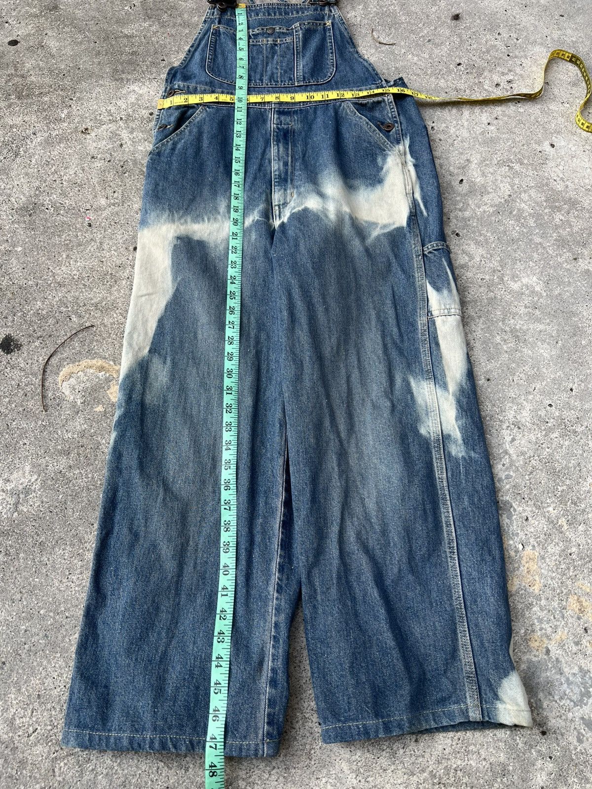 Japanese Brand 💥90’s Bobson Sun Sister Faded Overall Denim Size US 32 / EU 48 - 16 Thumbnail