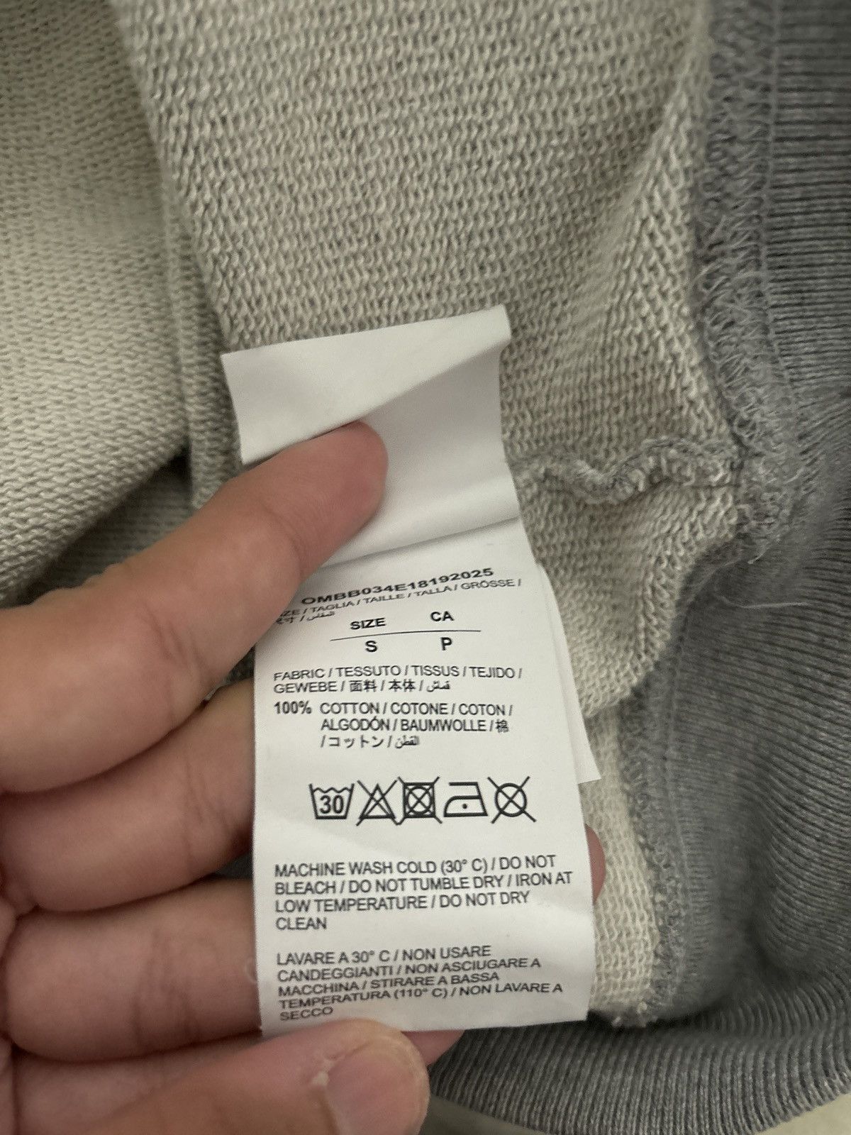 Off-White Off white grey and yellow rare hoodie Size US S / EU 44-46 / 1 - 6 Thumbnail