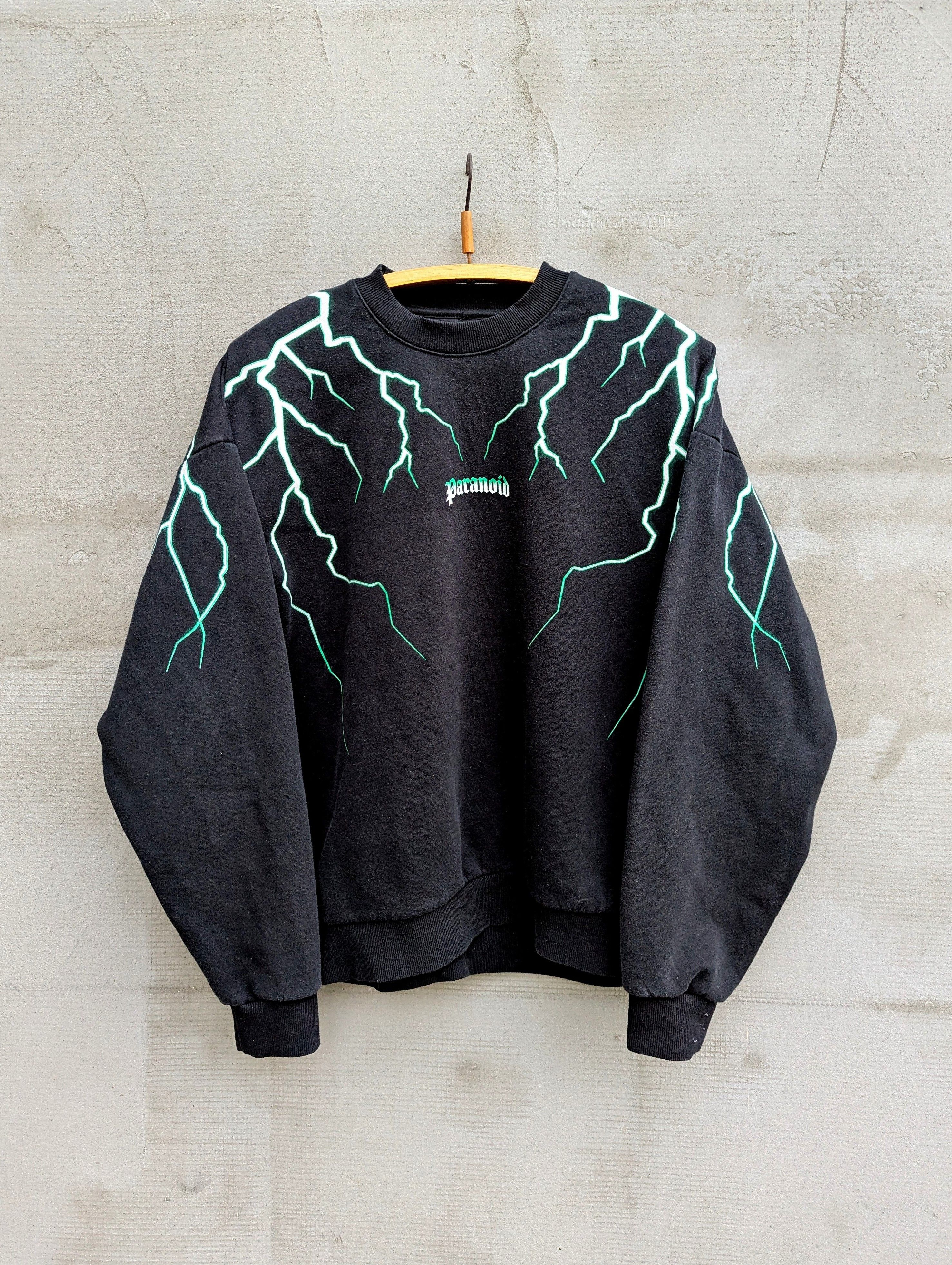 Vintage Paranoid Men's Vintage Black Oversized Sweatshirt Size XL Size US XL / EU 56 / 4 - 1 Thumbnail