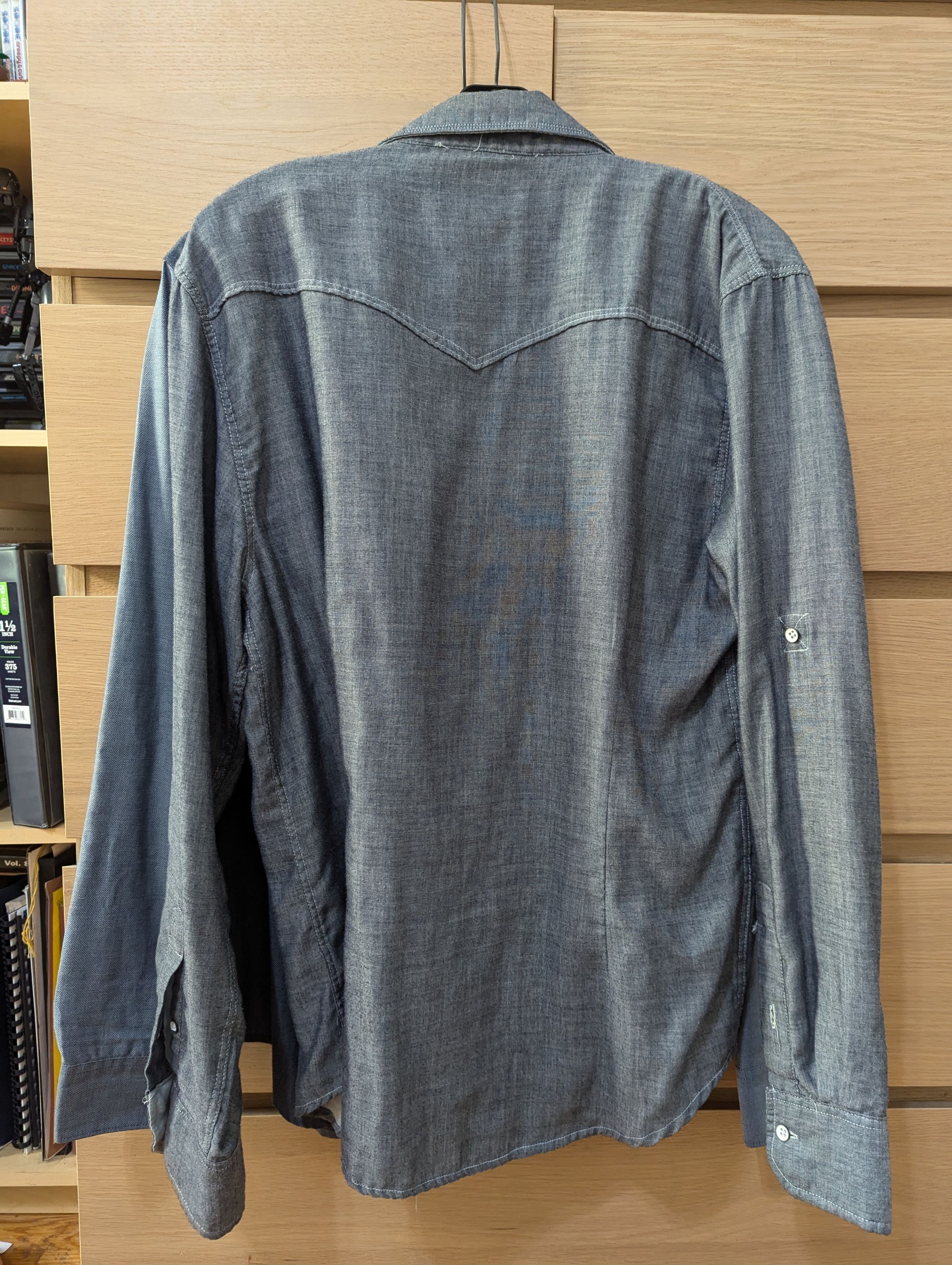 Sovereign Code Soft looks like denim western style button down shirt Size US M / EU 48-50 / 2 - 2 Thumbnail