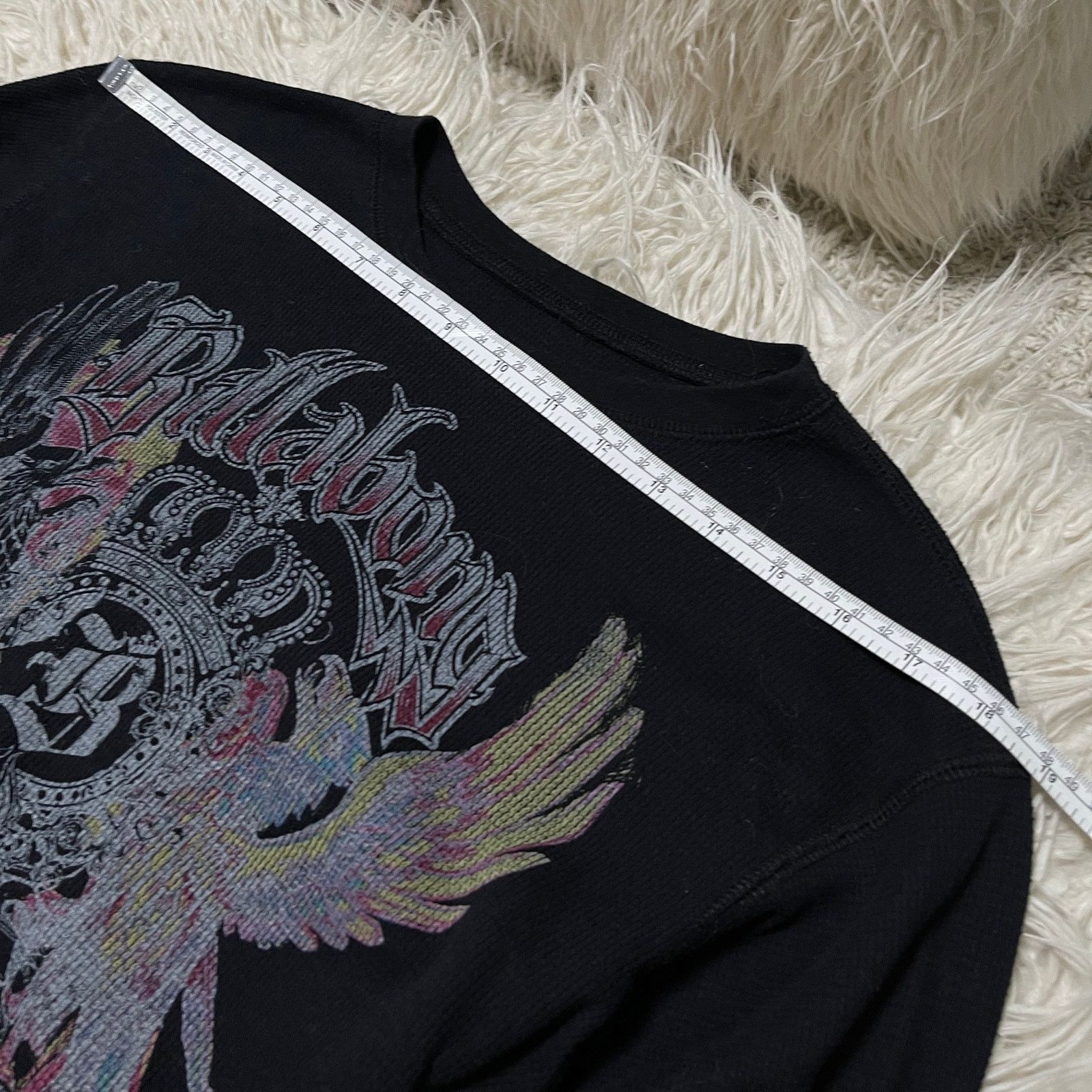 Affliction × Other Y2K Affliction Style Graphic Thermal Longsleeve Shirt Black Size US L / EU 52-54 / 3 - 9 Thumbnail