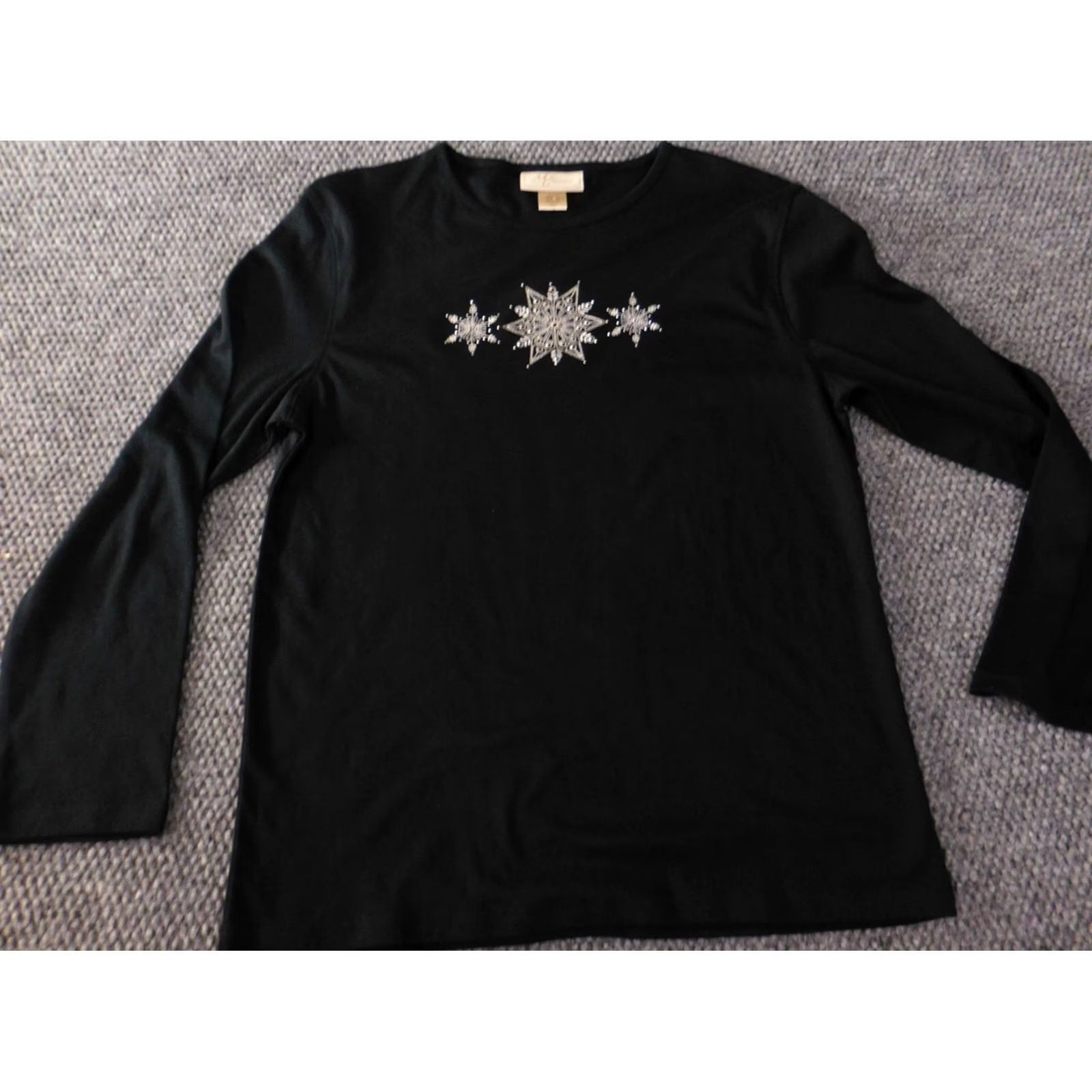Vintage M&C Sportswear Sweatshirt Womens Pullover L Black Crew Neck Zip Stretch Logo Designer Activewear Size L / US 10 / IT 46 - 5 Thumbnail