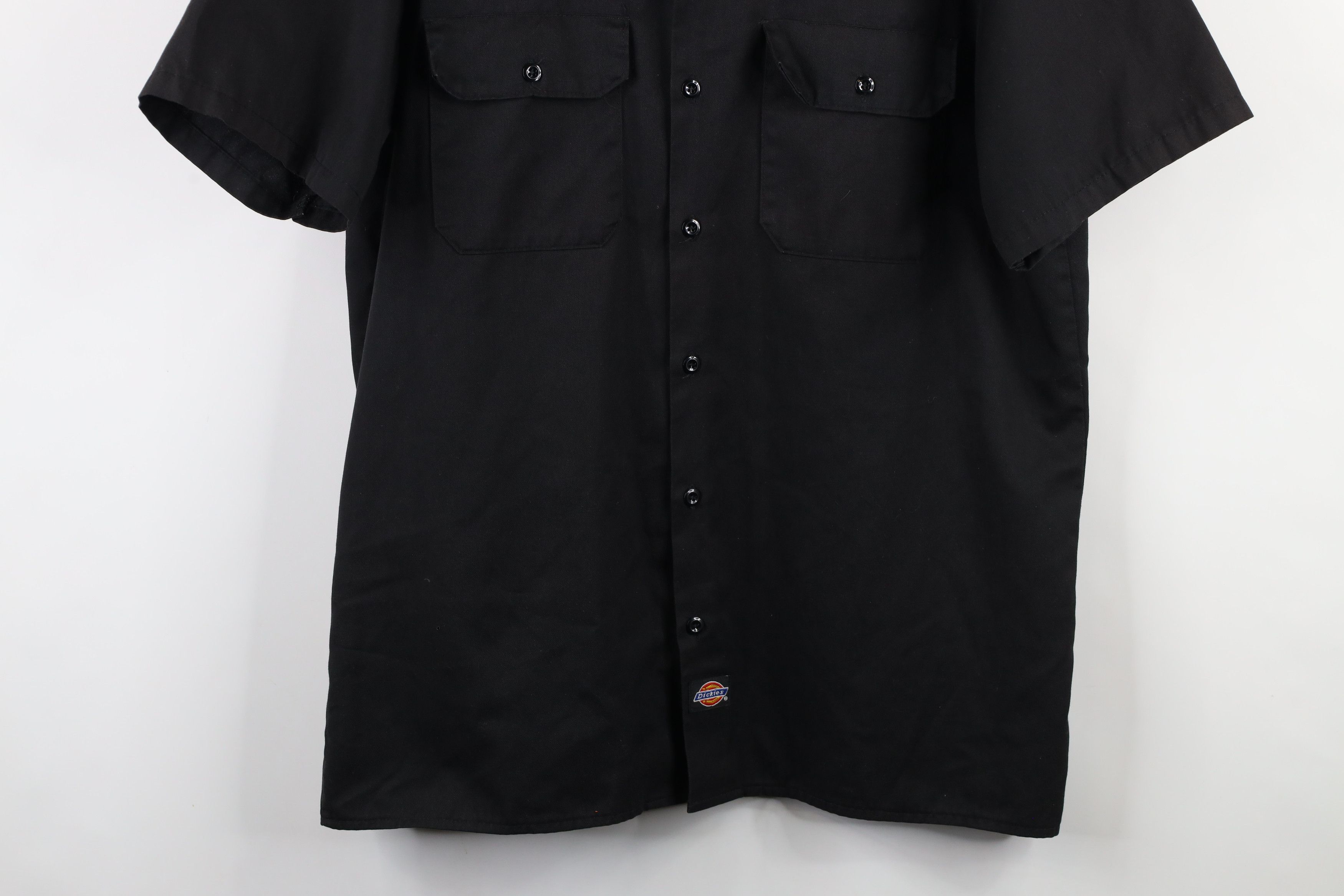 Dickies × Vintage Vintage 90s Dickies Short Sleeve Mechanic Button Shirt USA Size US L / EU 52-54 / 3 - 3 Thumbnail