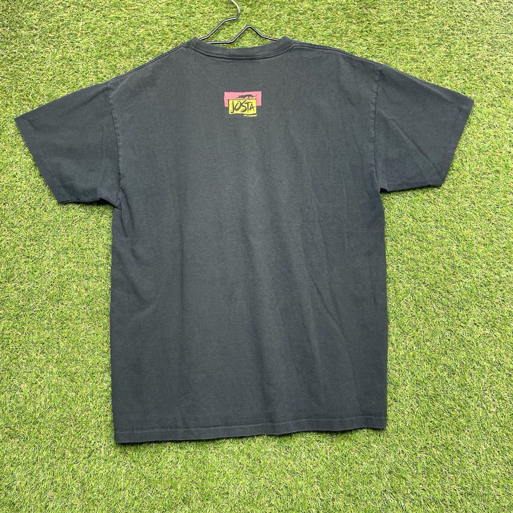 Anvil VINTAGE Josta Shirt Mens XL Black Short Sleeve Single Stitch Pepsi Energy 90s Size US XL / EU 56 / 4 - 7 Thumbnail