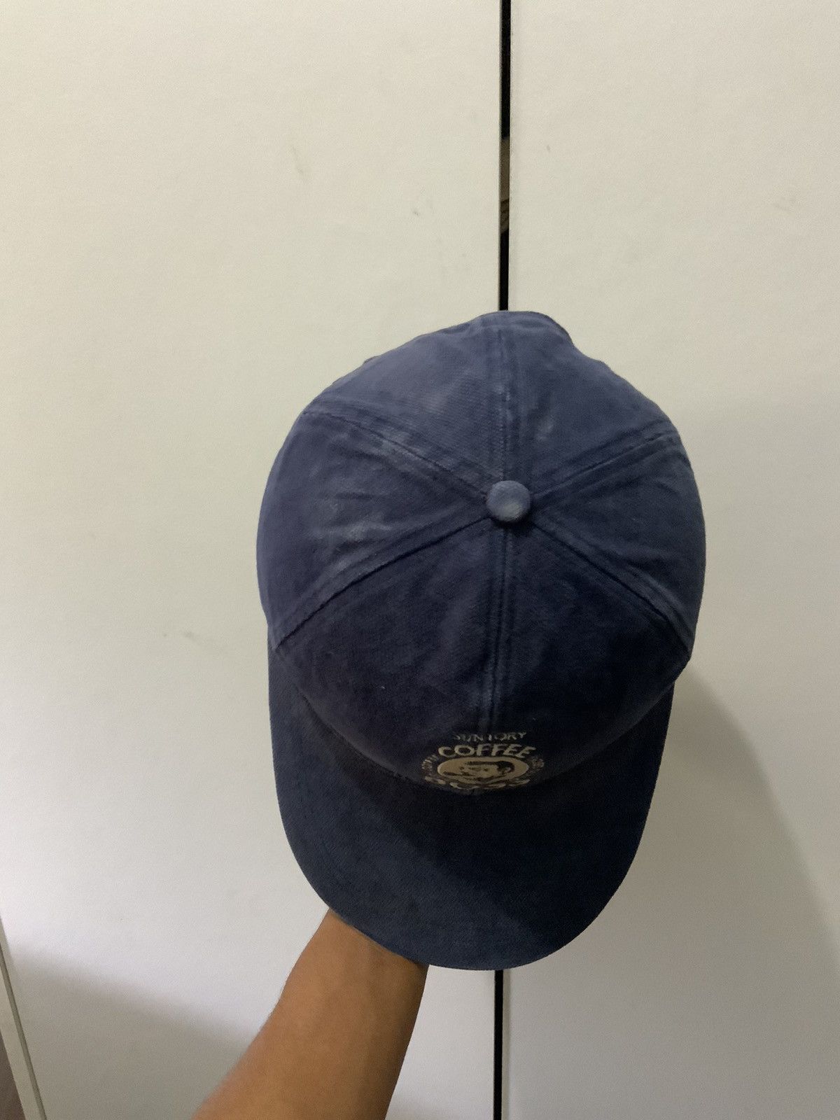 Japanese Brand Suntory Boss Coffee Indigo Fade Vintage Hat Size ONE SIZE - 7 Thumbnail