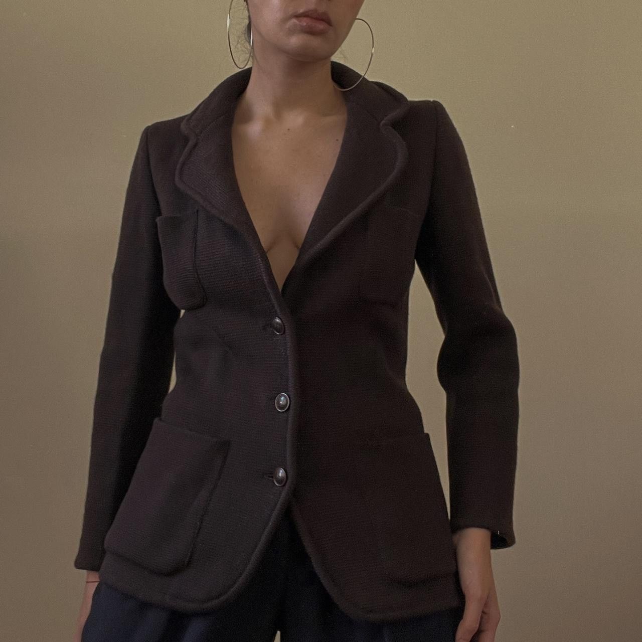 Vintage Yves Saint Laurent Knit Blazer Jacket