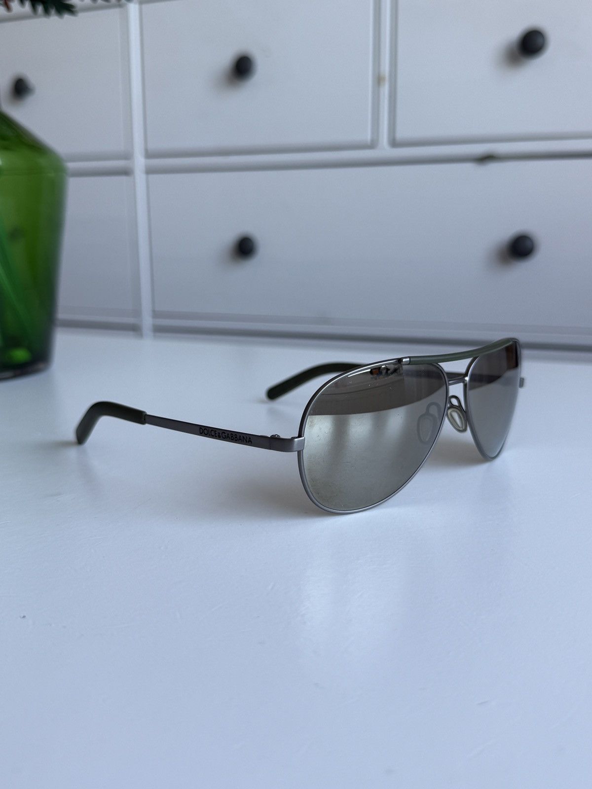 Dolce & Gabbana Dolce & Gabbana aviator sunglasses designer casual army rare Size ONE SIZE - 4 Thumbnail