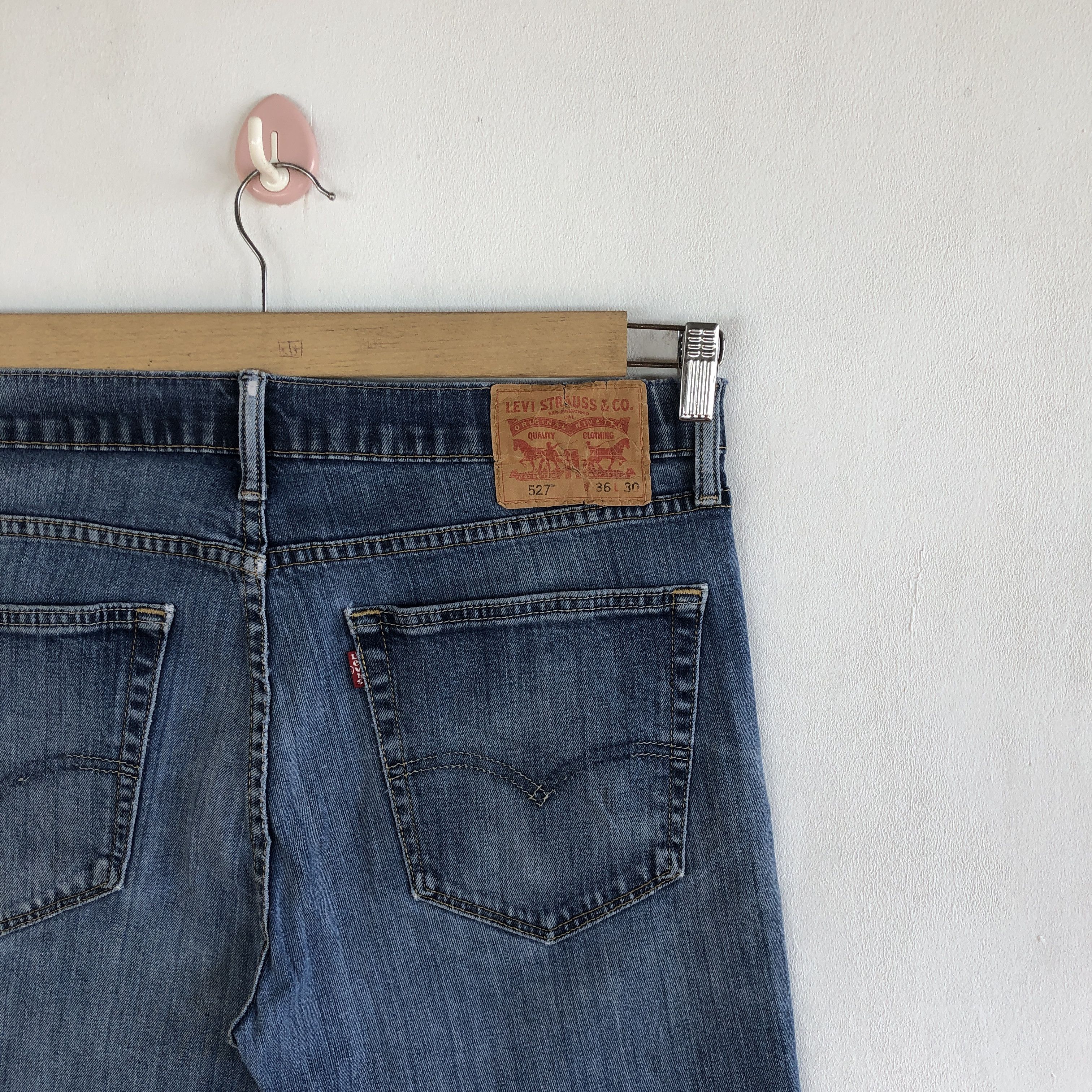 Levi's × Vintage Vintage Levis 527 Low Flare Jeans Levi's Bootcut Denim Size US 32 / EU 48 - 8 Thumbnail