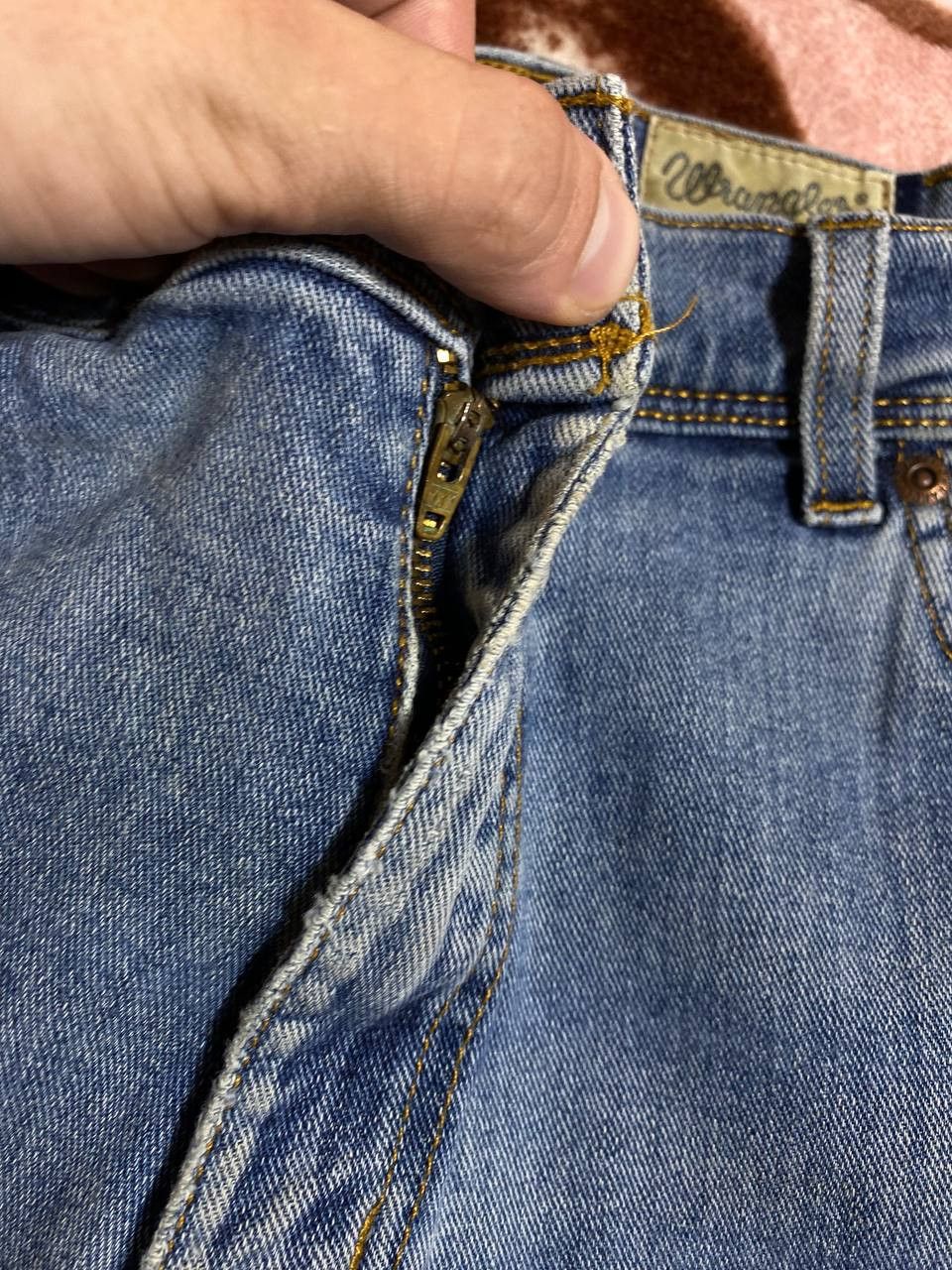 Vintage × Wrangler Wrangler 1947 BAGGY VINTAGE SELVEDGE DENIM Jeans Pants Size US 34 / EU 50 - 6 Thumbnail