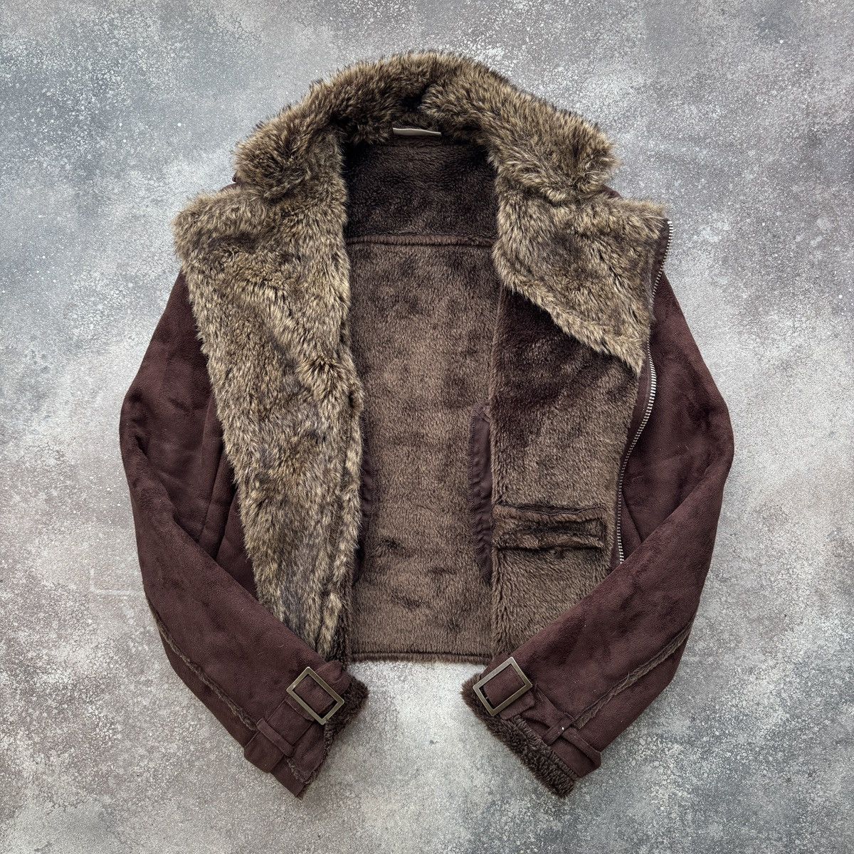 Hysteric Glamour Y2K / Boho Vintage Faux Fur Shearling/Sheepskin Style Jacket Size M / US 6-8 / IT 42-44 - 9 Thumbnail
