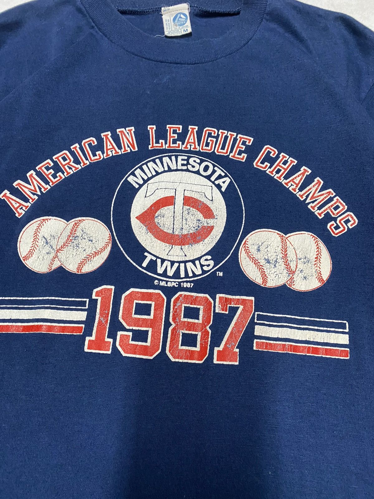 MLB × Vintage Crazy Vintage MLB Y2K Streetwear 80’s Minnesota Twins Tee S Size US S / EU 44-46 / 1 - 2 Thumbnail