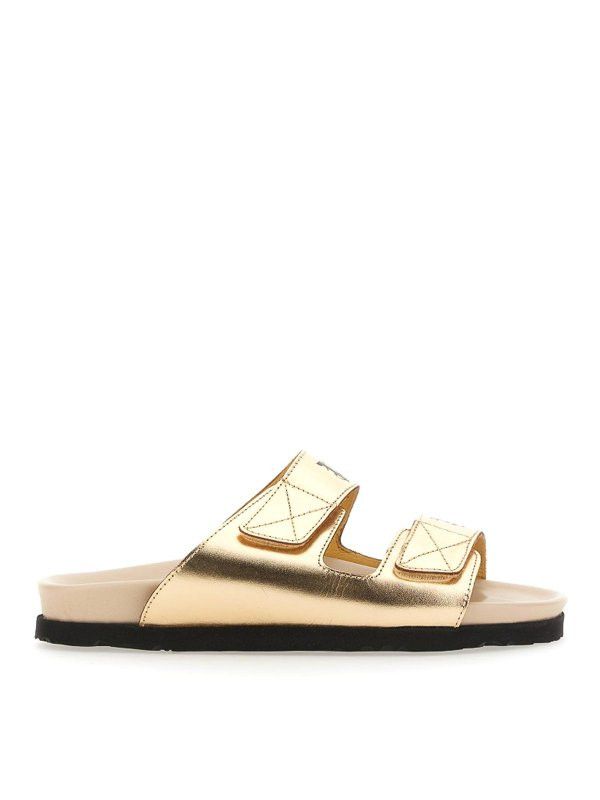 Palm Angels o1y1125 Logo Flats in Gold Size US 9 / IT 39 - 1 Thumbnail