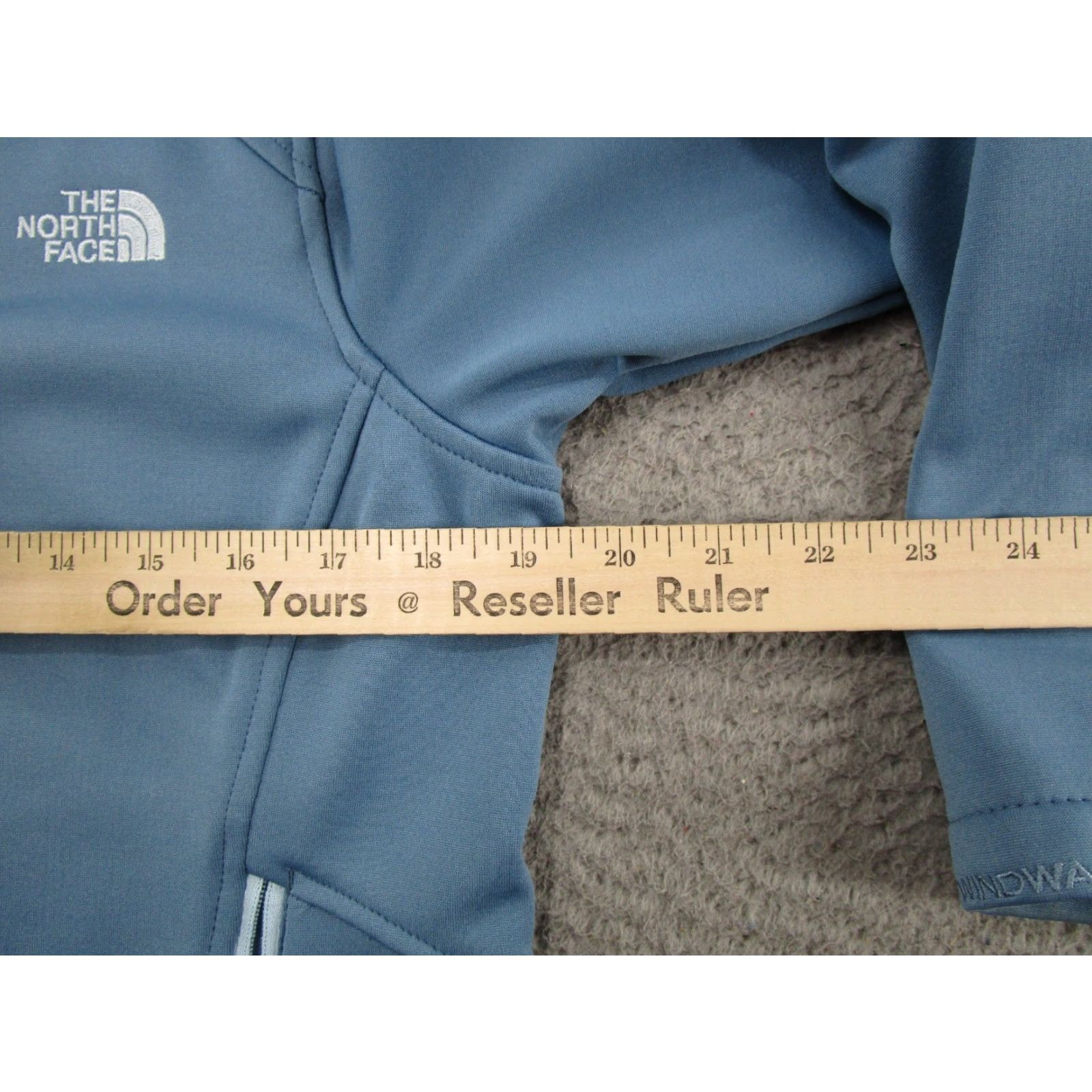 The North Face The North Face Windwall Blue Soft Shell Jacket Women’s Size M Full Zip Mock Neck Size M / US 6-8 / IT 42-44 - 6 Thumbnail