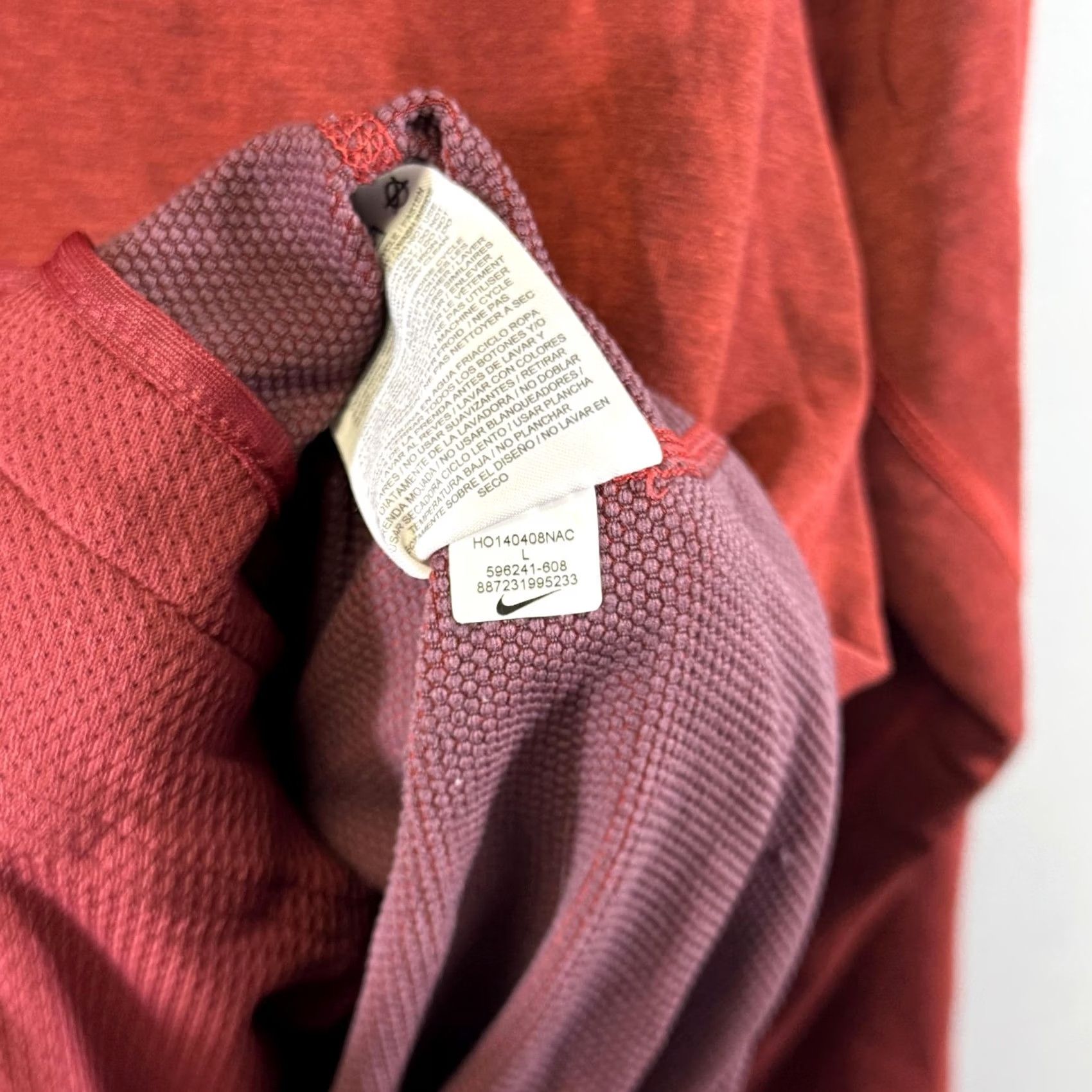 Nike Nike Dri-FIT Running Jacket Women’s Large Red Full Zip Hooded Lightweight 598241-608 Size L / US 10 / IT 46 - 6 Thumbnail