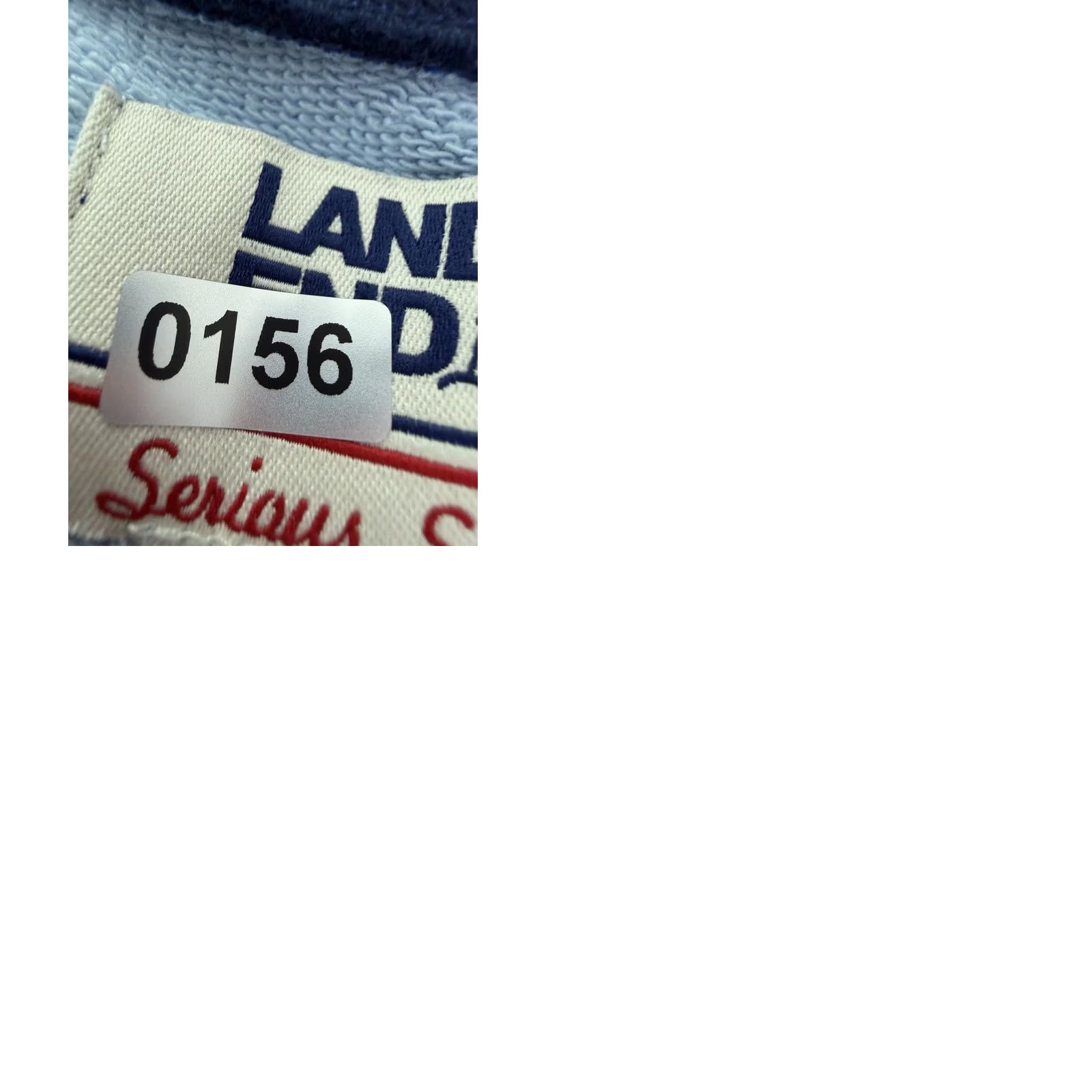 Lands' End Lands' End Sweatshirt Womens Large Blue Patchwork Pullover Knit Crew Neck Bohemian Quilt Print Casual Size L / US 10 / IT 46 - 10 Thumbnail