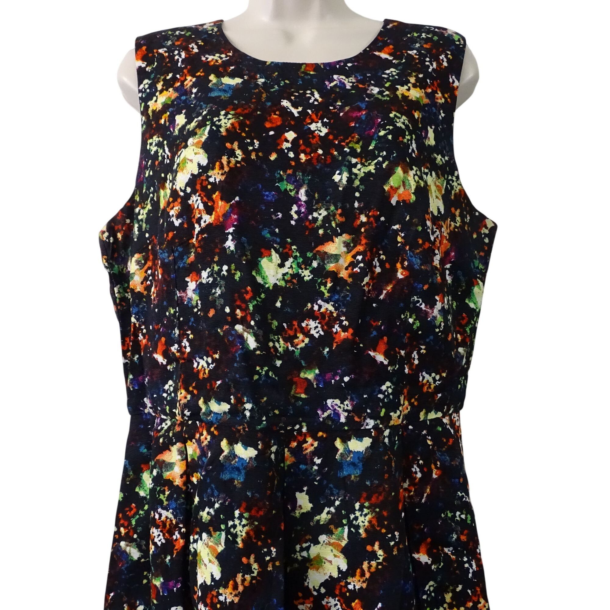 Gap Gap Floral Sleeveless Fit and Flare Pleated Dress Size 14 Size XL / US 12-14 / IT 48-50 - 2 Thumbnail