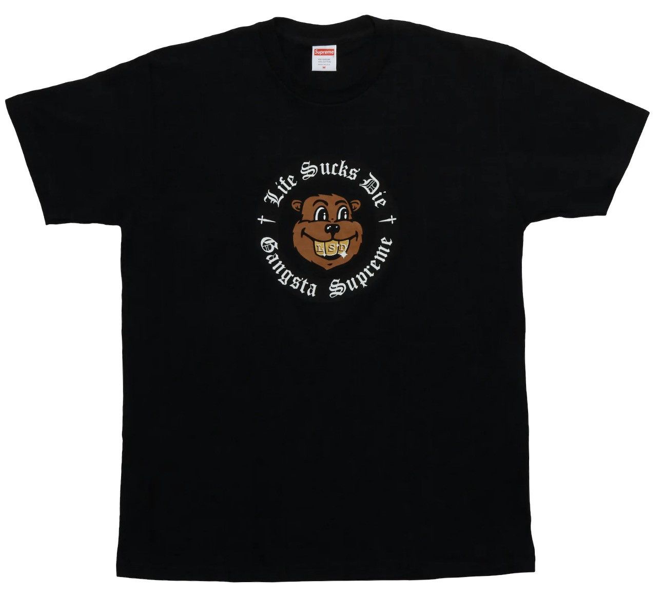 Supreme Supreme FW18 Life Sucks Die Tee Black Size US L / EU 52-54 / 3 - 6 Thumbnail
