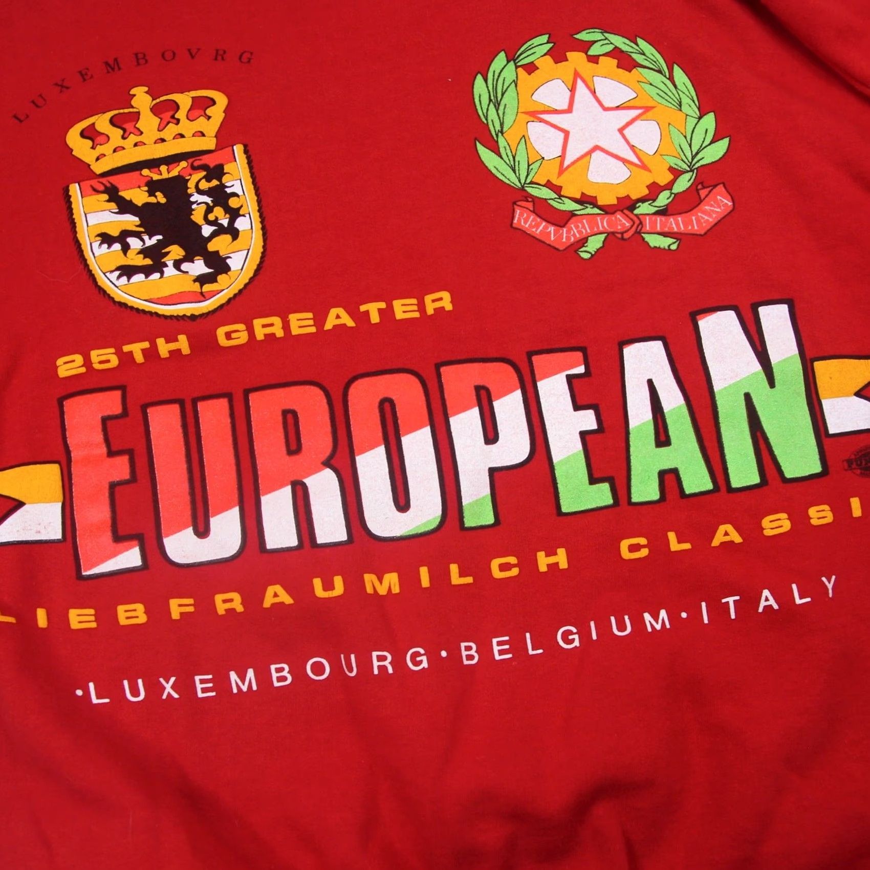Vintage VINTAGE Sweatshirt 25th Greater European Liebfraumilch Classic Wine Graphic Red XL Mens Size US XL / EU 56 / 4 - 4 Thumbnail