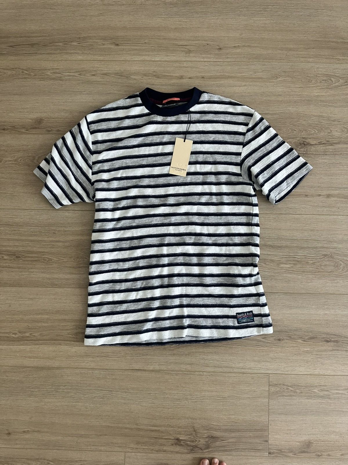 Scotch & Soda Scotch & Soda Striped Towel T Shirt Size US M / EU 48-50 / 2 - 1 Thumbnail