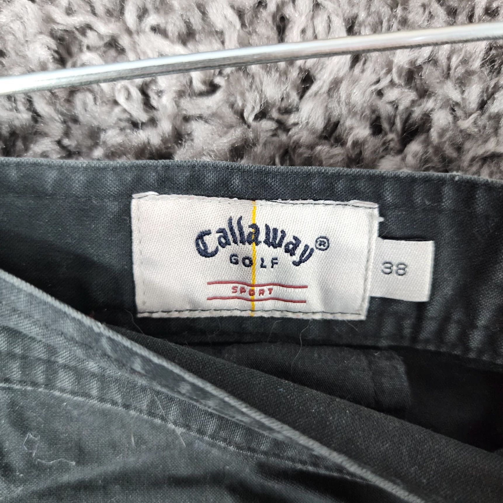 Callaway VINTAGE Callaway Golf Men’s Cargo Shorts Size 38 Black Sports Activewear Size US 38 / EU 54 - 3 Thumbnail