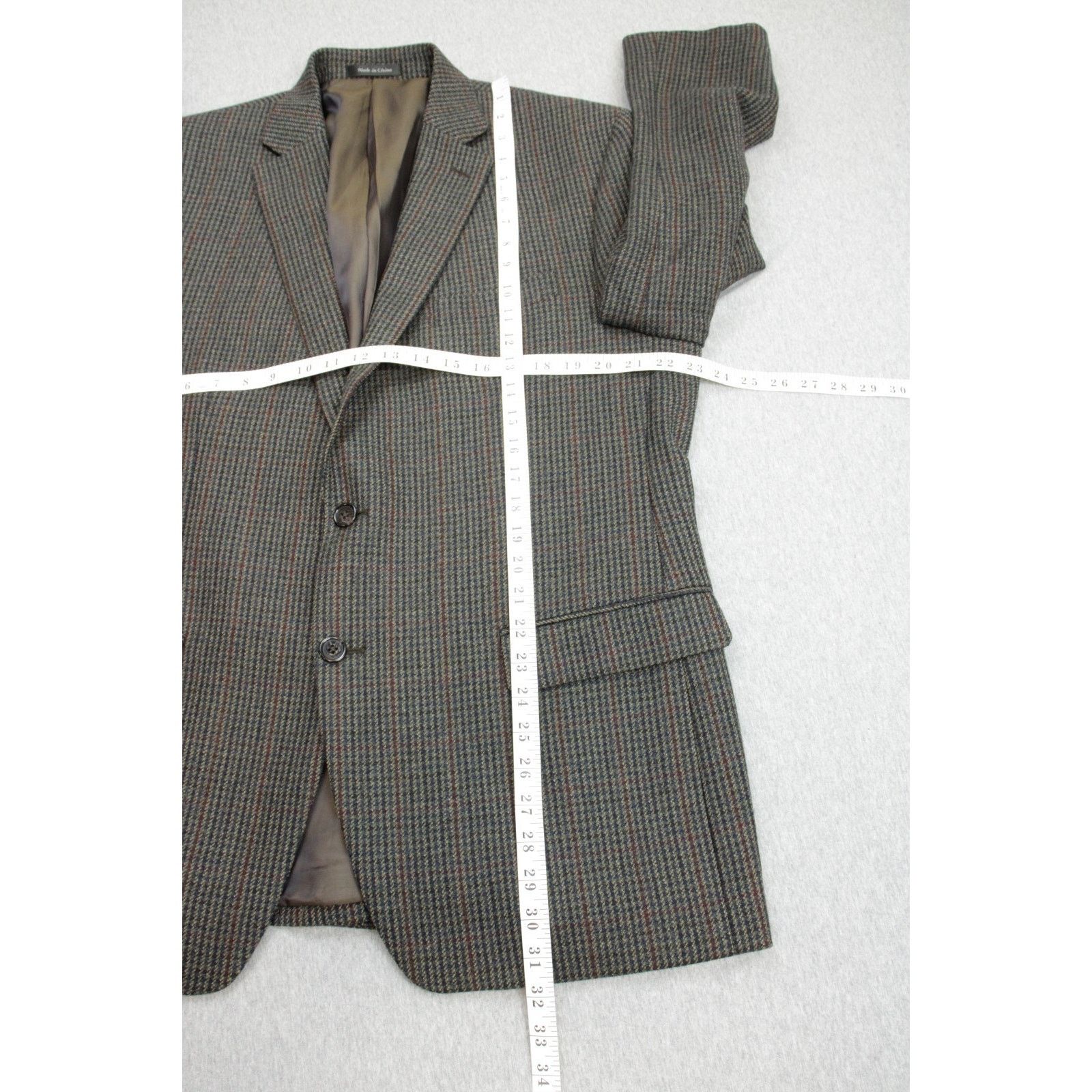 Lauren Ralph Lauren Lauren Ralph Lauren Blazer Mens 44R 100% Wool Houndstooth Size 44R - 9 Thumbnail