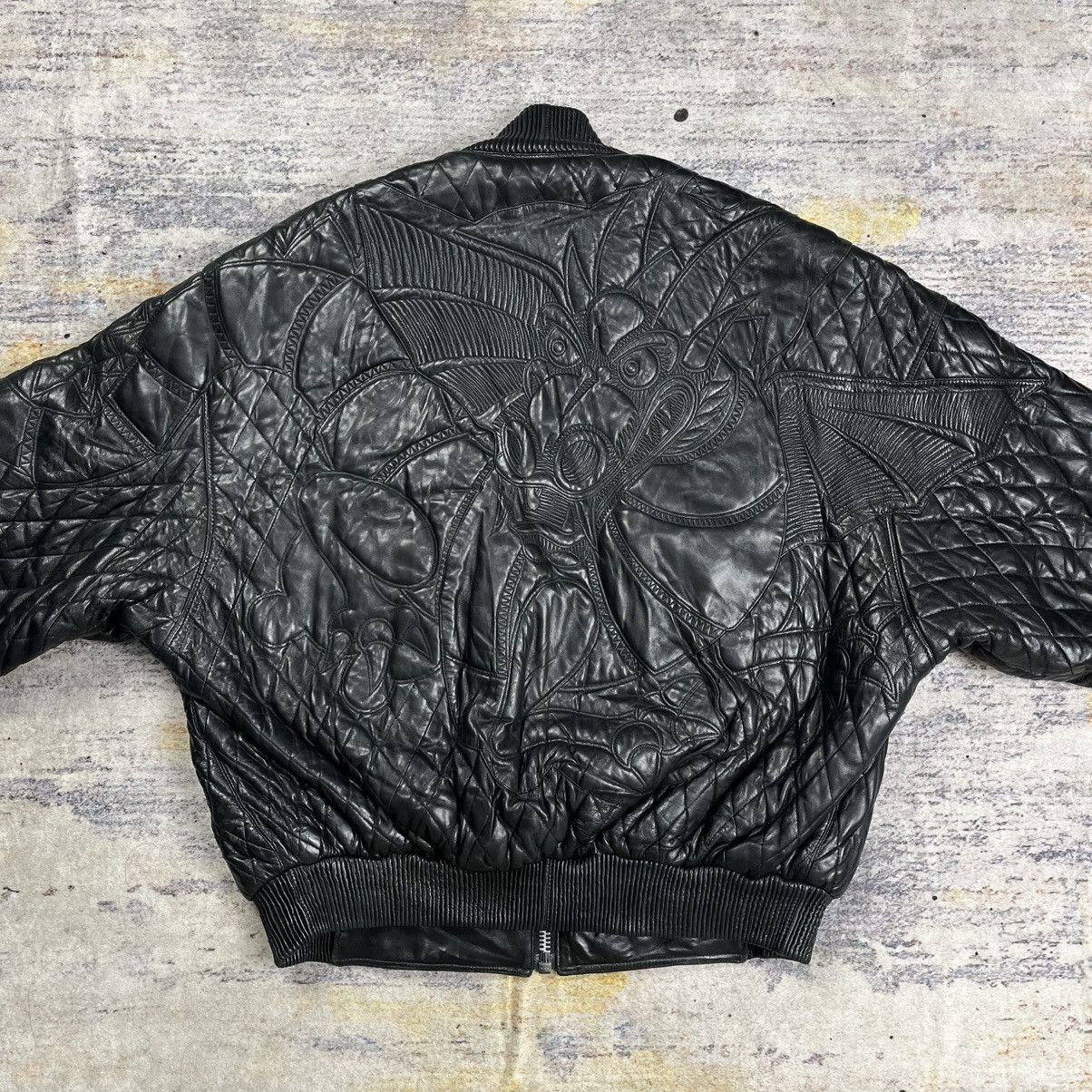Pelle Pelle Pelle Pelle Marc Buchanan dragon embroidery leather jacket Size US L / EU 52-54 / 3 - 3 Thumbnail