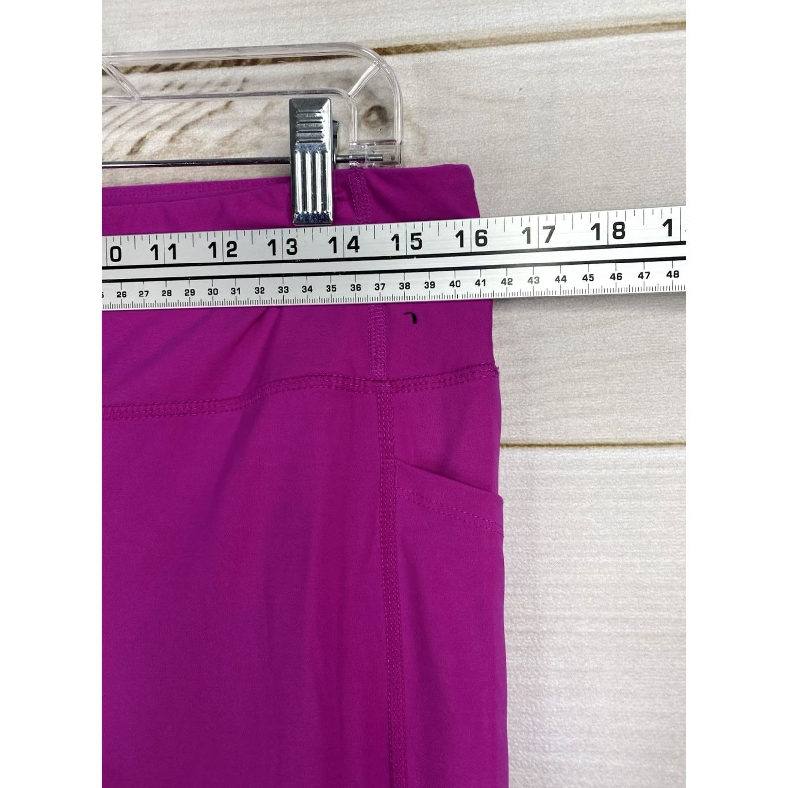 Avia Avia Leggings XL Pink High Rise Waist Phone Leg Pockets Stretch Yoga Athletic Womens Size 24" / US 00 / IT 34 - 2 Thumbnail