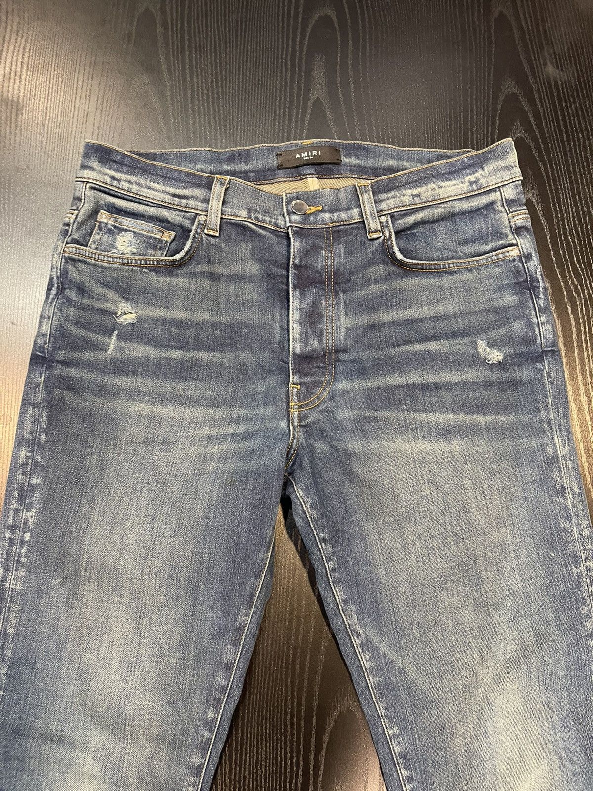 Amiri Size 34 - Amiri Plain Skinny Blue Denim Retail $1,090 Size US 34 / EU 50 - 7 Thumbnail
