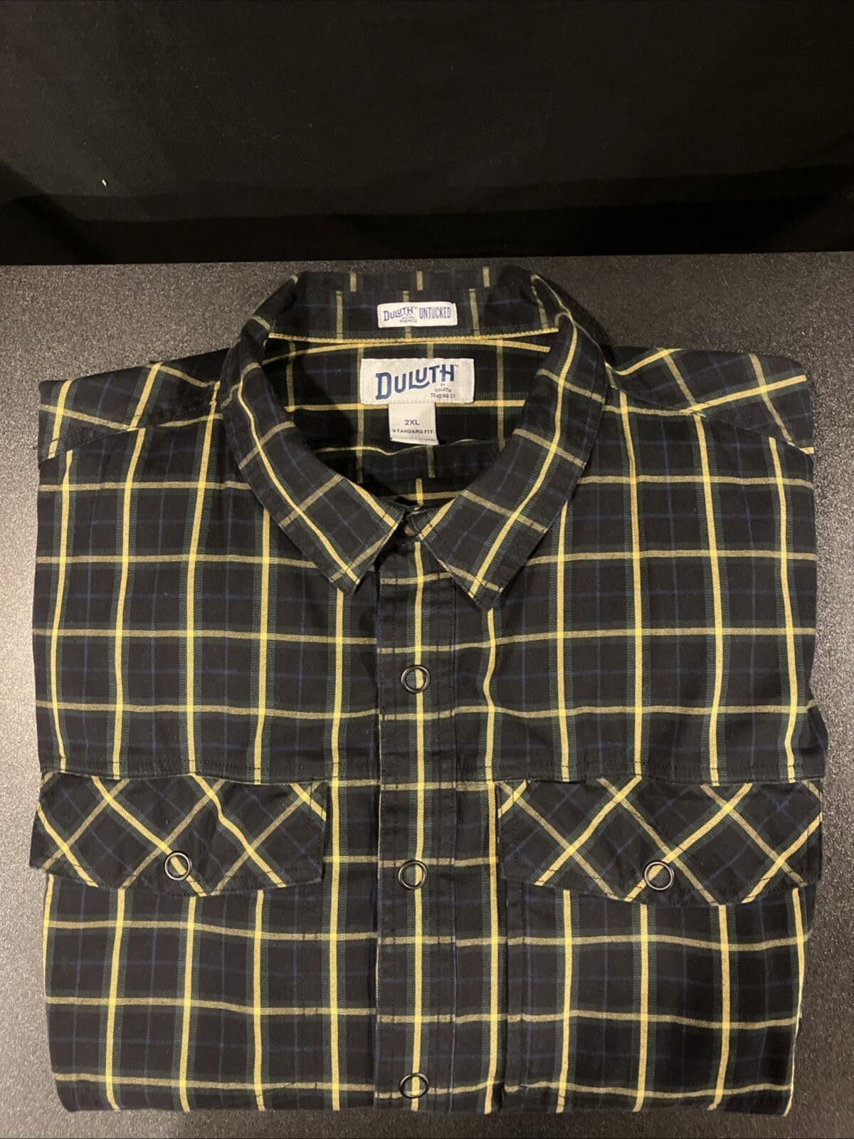 Duluth Trading Company Duluth Trading Co. Snap Closure Flannel Plaid Men's Shirt 2X Size US XXL / EU 58 / 5 - 1 Thumbnail