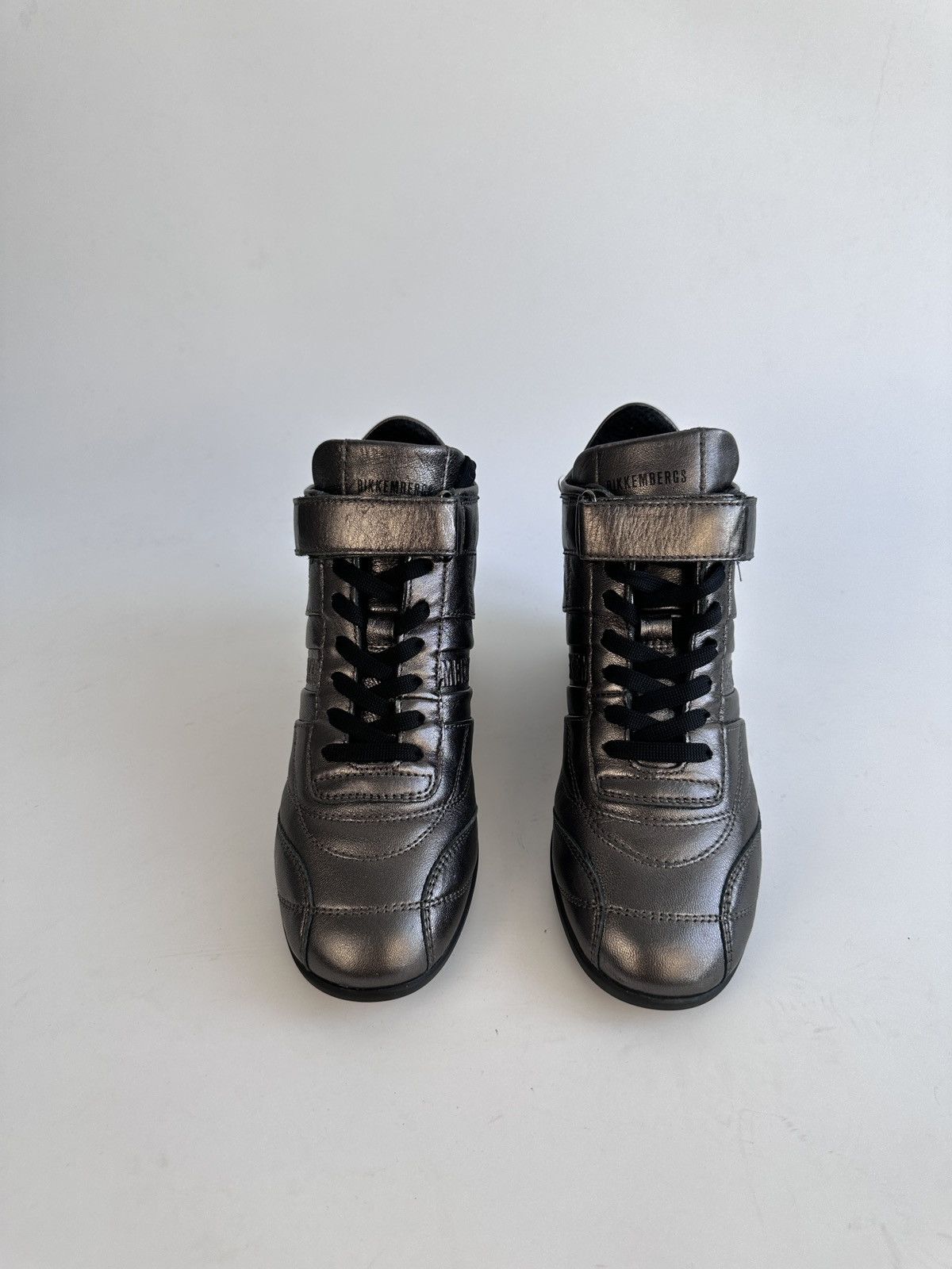 Dirk Bikkembergs Bikkembergs Gunmetal Metallic Wedge Sneakers Size EU 36 Size US 6 / IT 36 - 4 Thumbnail