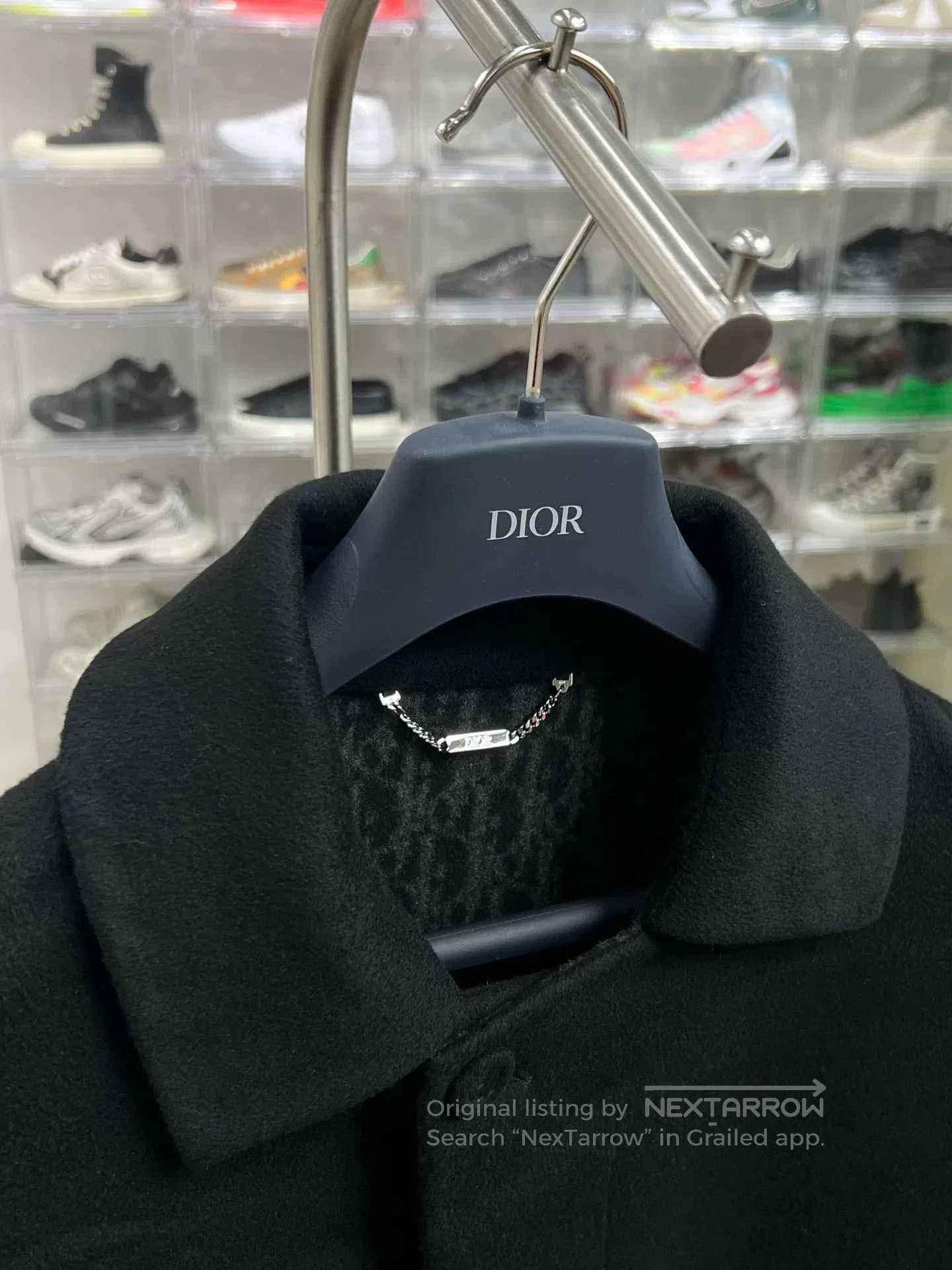 Dior Dior New Black Wool Long Coat. Size US M / EU 48-50 / 2 - 2 Thumbnail