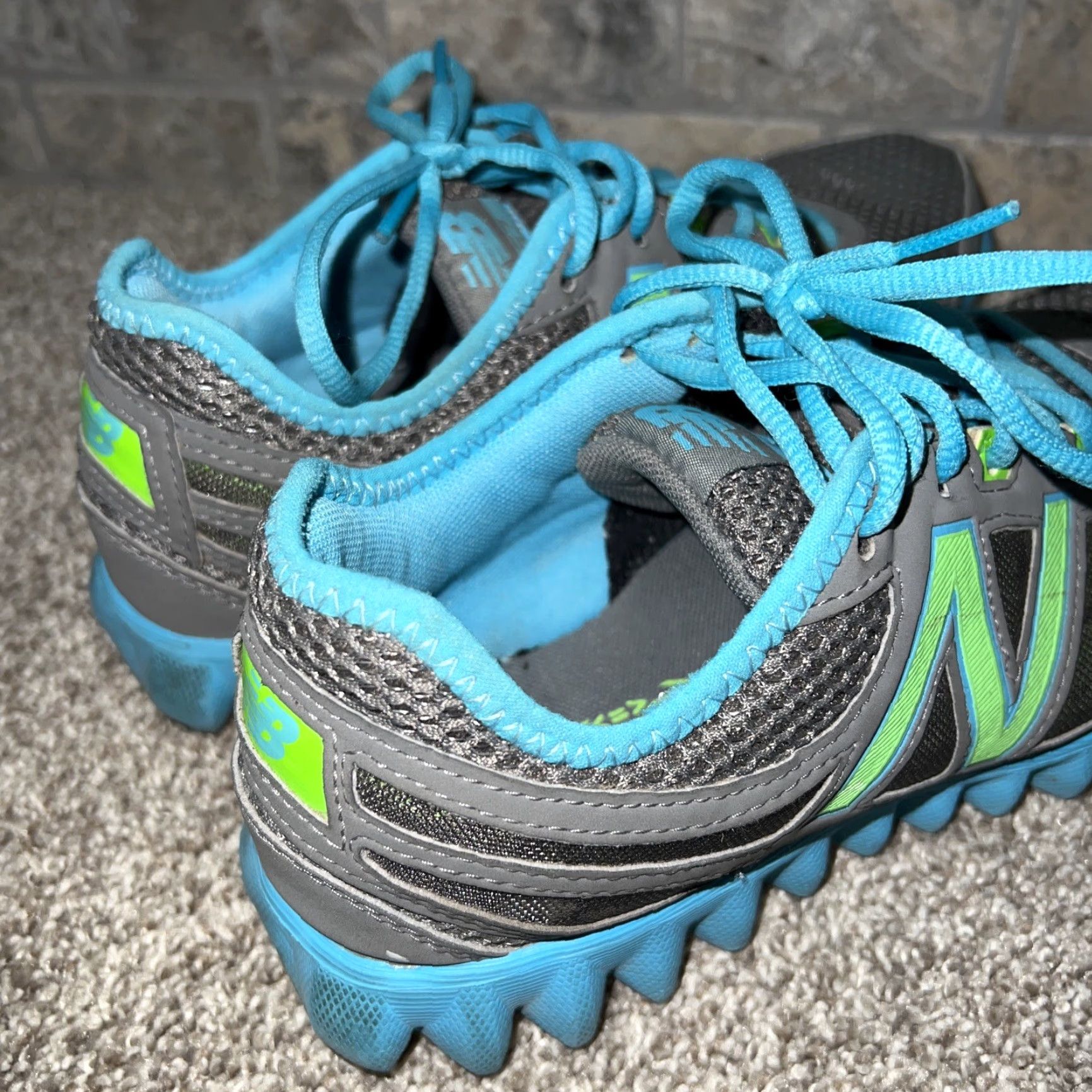 New Balance New Balance 1157 Gray/Blue/Green Running Training Sneakers WX1157GW Womens 8 Size US 8 / IT 38 - 4 Thumbnail