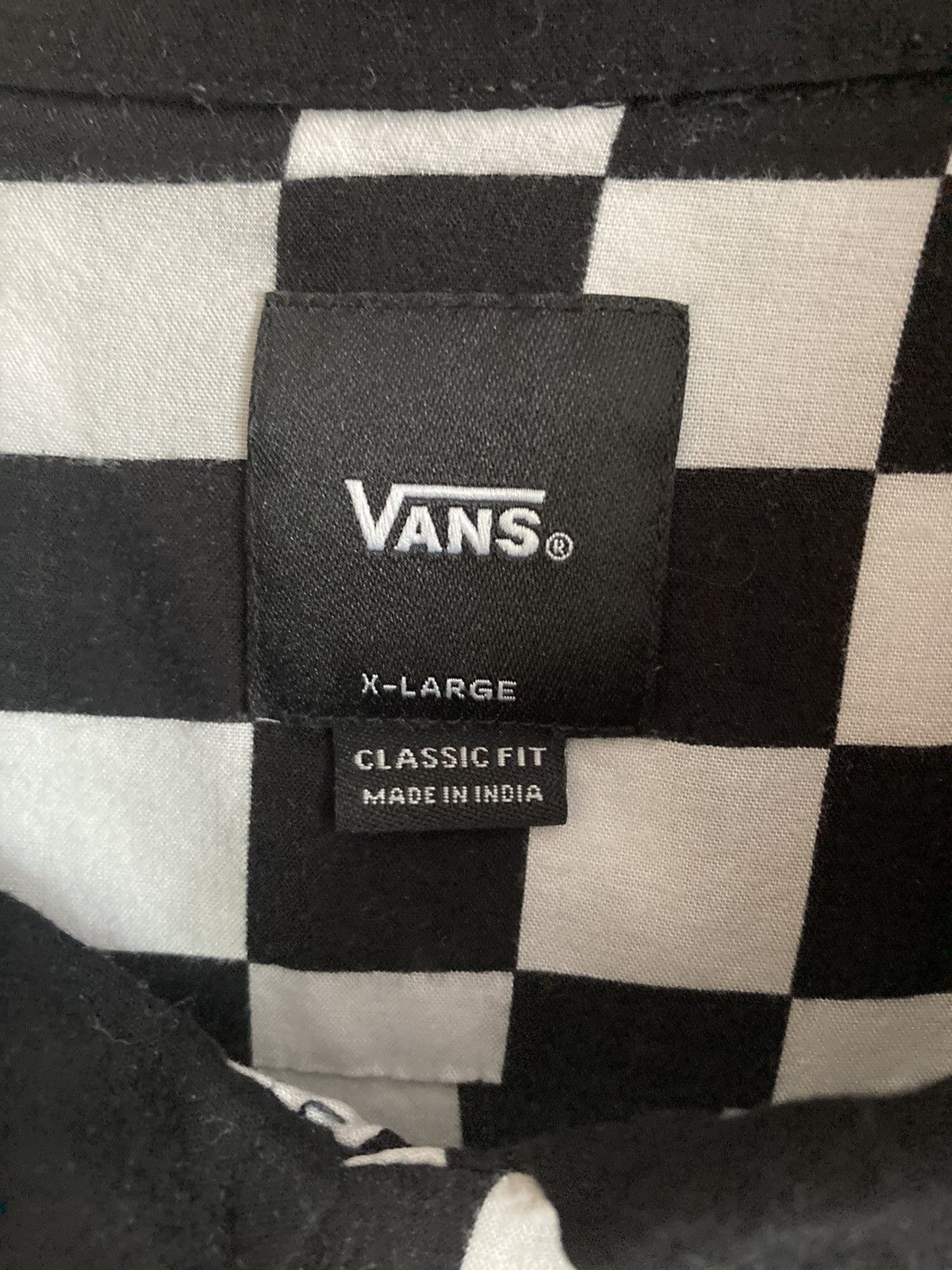Vans Vans Checkered Button Up Shirt Size US XL / EU 56 / 4 - 3 Thumbnail