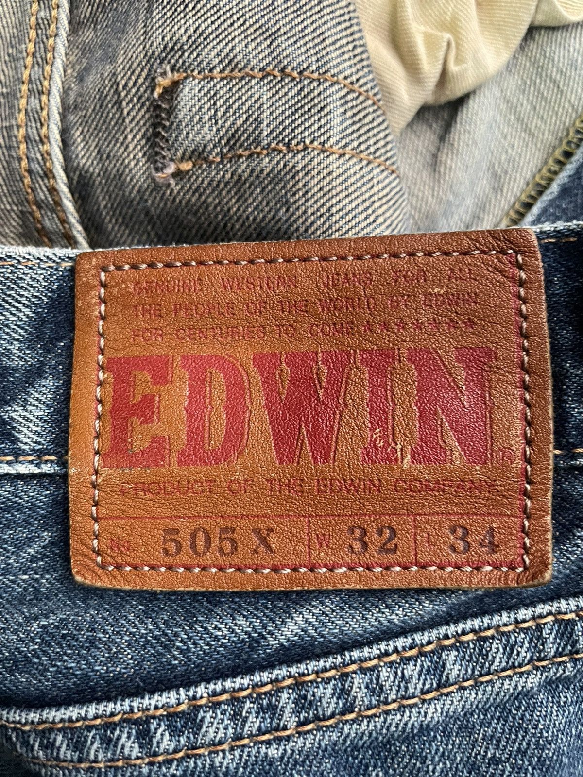 Edwin Vintage Edwin 505 X Selvedge Distresed Denim Size US 32 / EU 48 - 20 Thumbnail